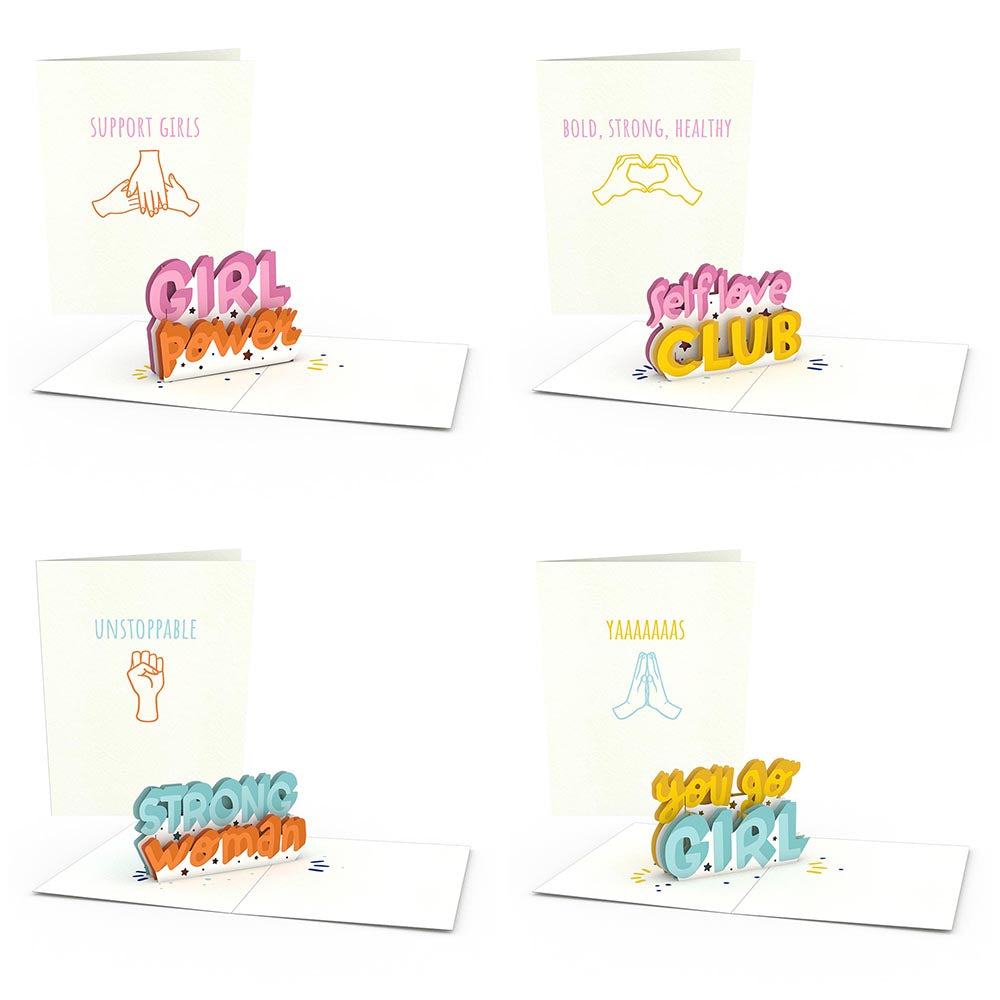 Girl Power Notecards (Assorted 4-Pack)、mySite、solidvoid