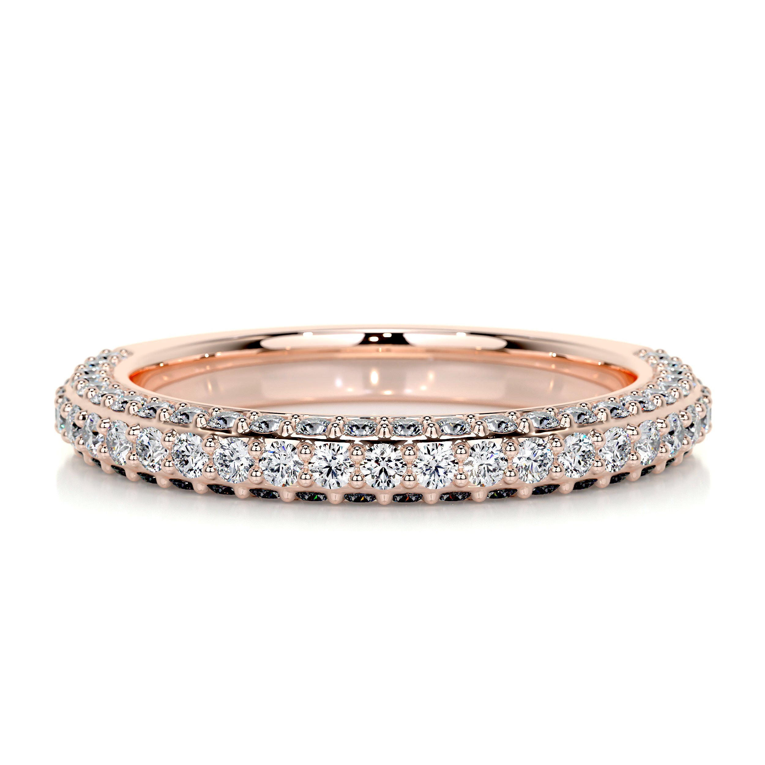 Anastasia Pave Diamond Wedding Ring (0.75 Carat) - 14K Rose Gold、mySite、hinf8tx79