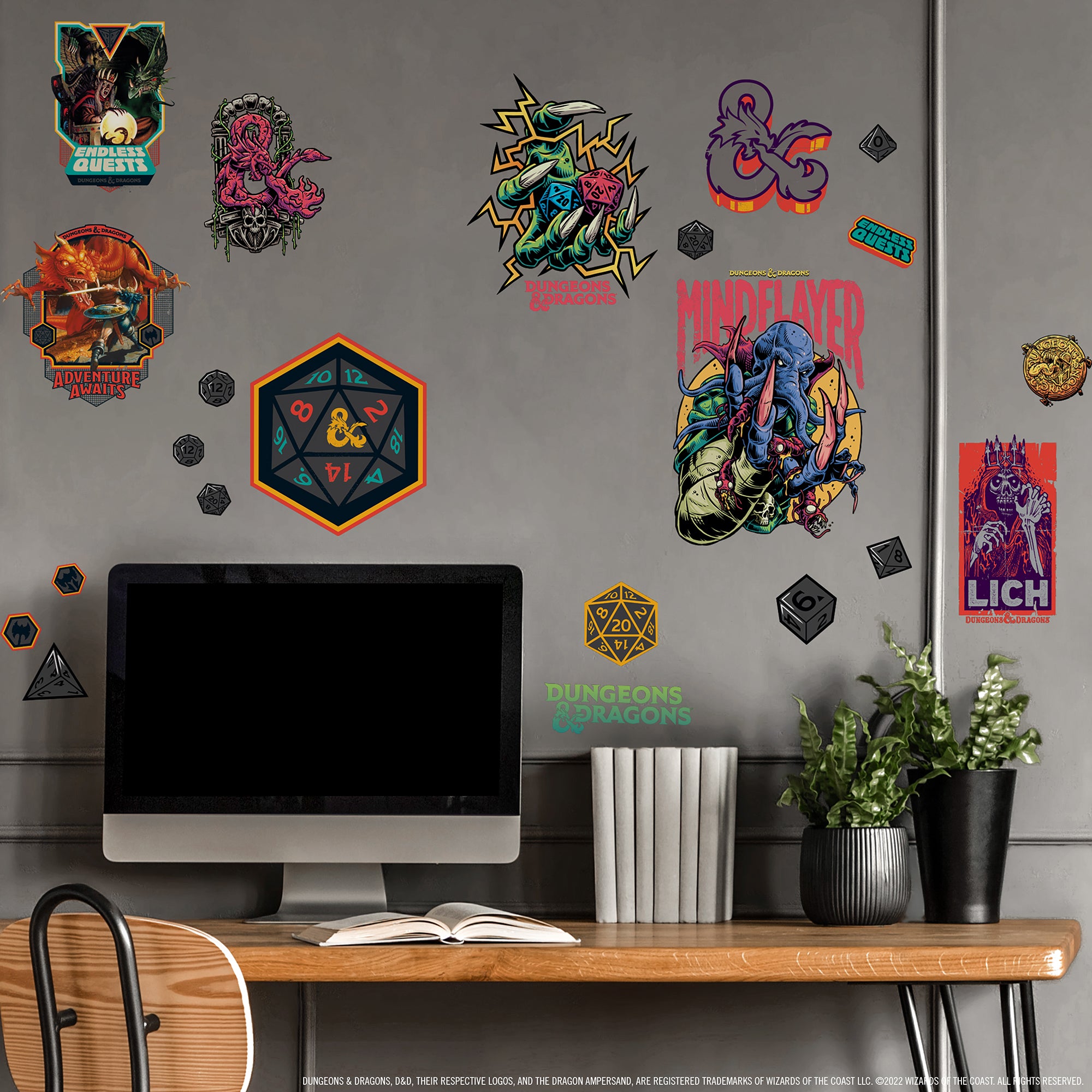  Dungeons & Dragons Wall Sticker Decals、mySite、ghnorth