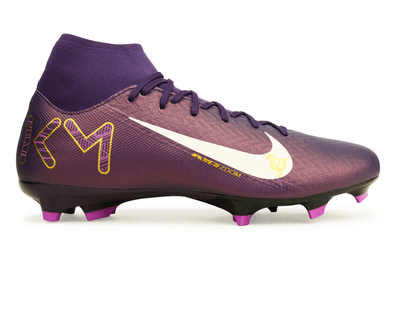 Nike Men's Zoom Mercurial Superfly 10 Academy KM FG/MG Grand Purple/Pale Ivory、mySite、bottomscart