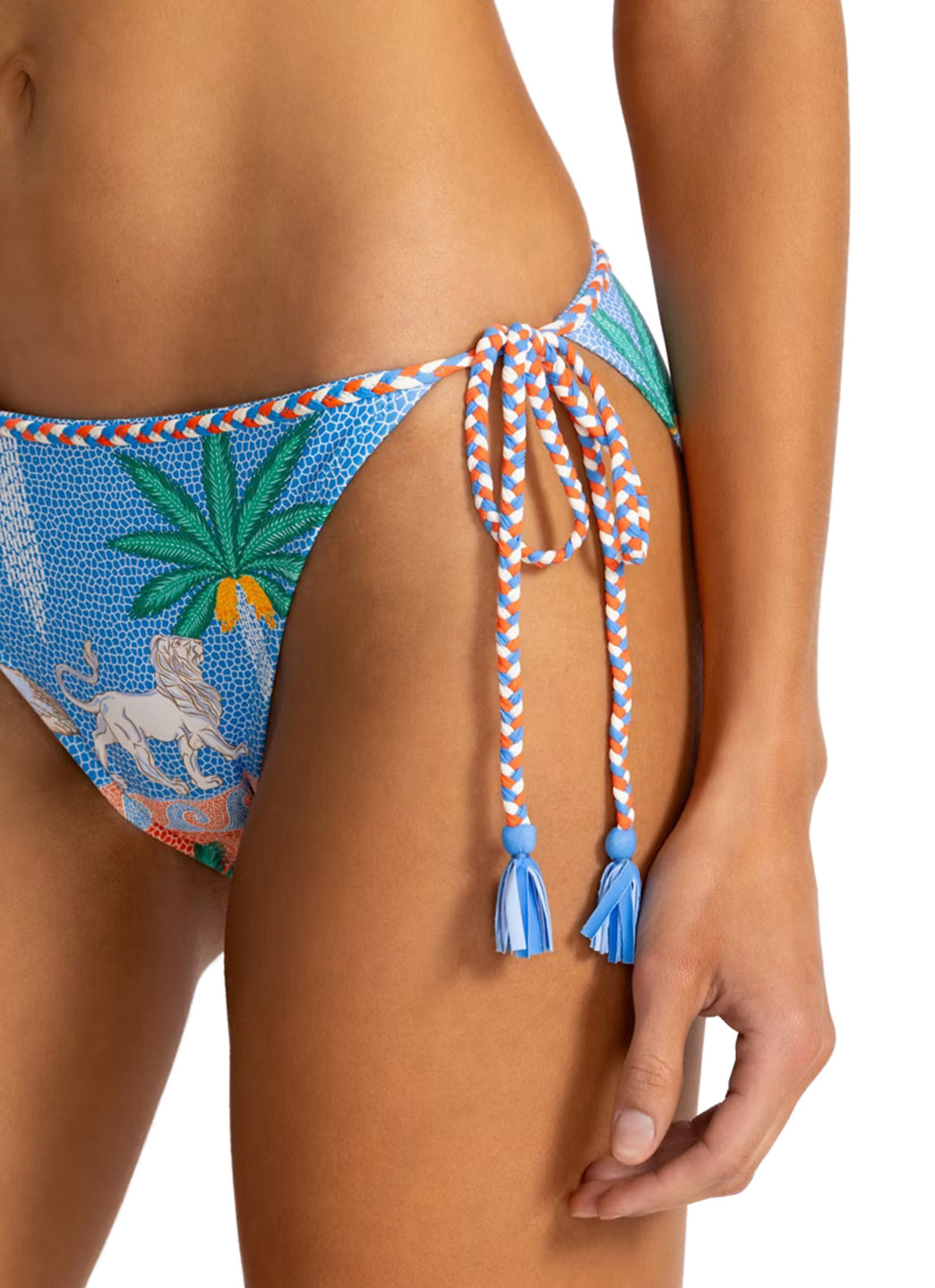 Johnny Was Women's Johnny Was x Paolita Circe's Garden Braid String Bikini Bottom、mySite、noshort