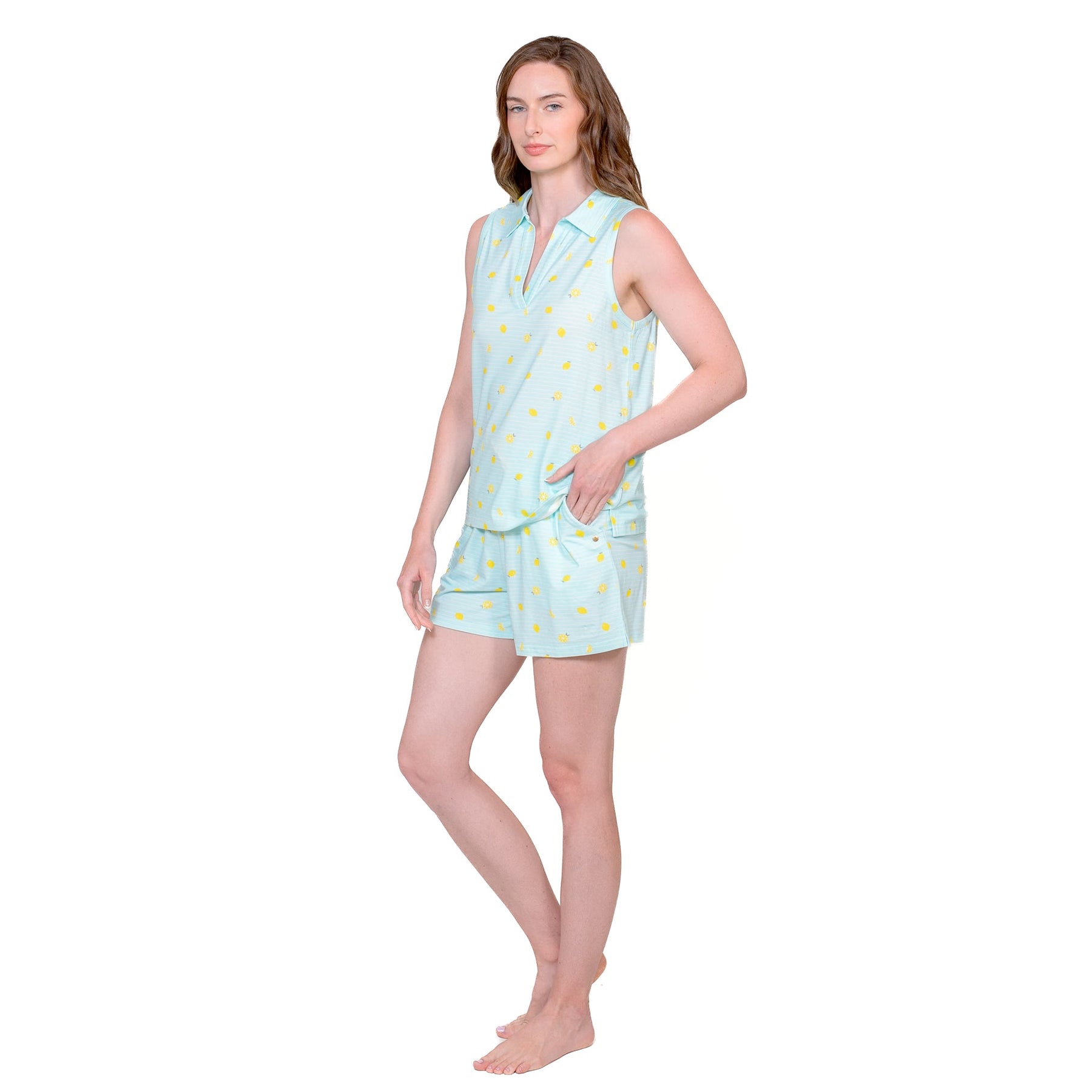  LatteLove Fruit Dreams Sleeveless Polo+Shorts Set、mySite、justintrudeaud