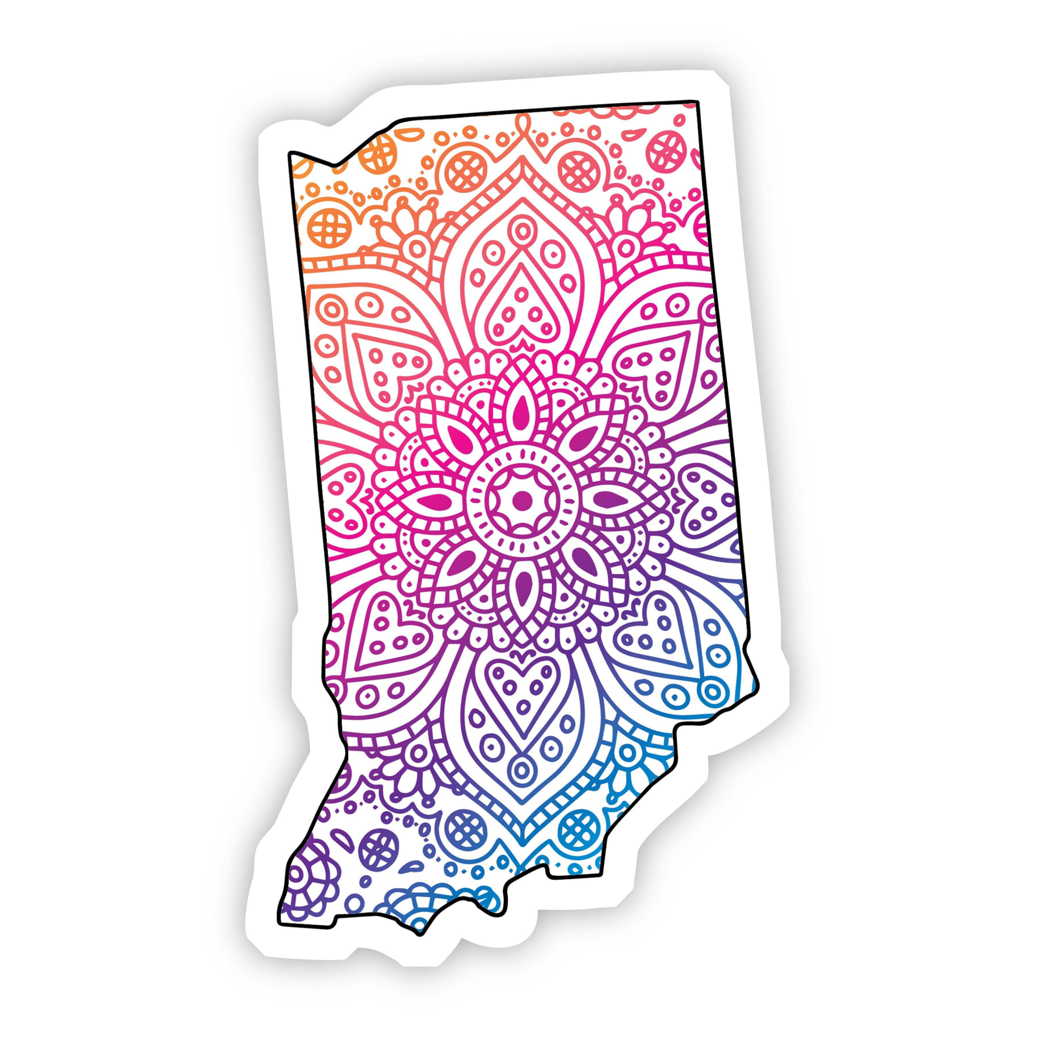  Indiana Mandala Pattern Sticker、mySite、elrpsem3k