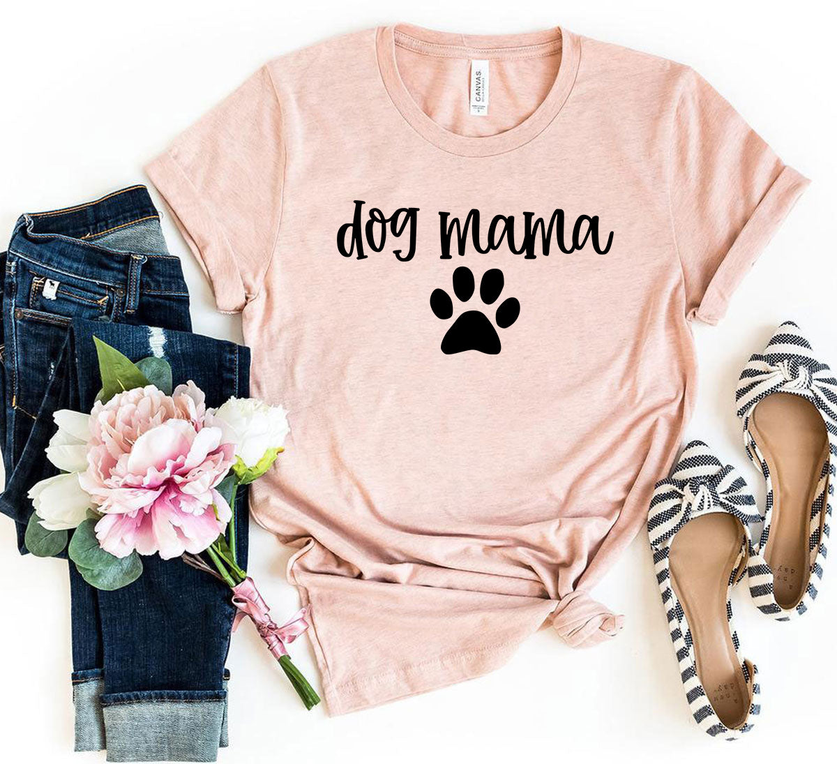 Dog Mama T-Shirt、mySite、camillekostekn