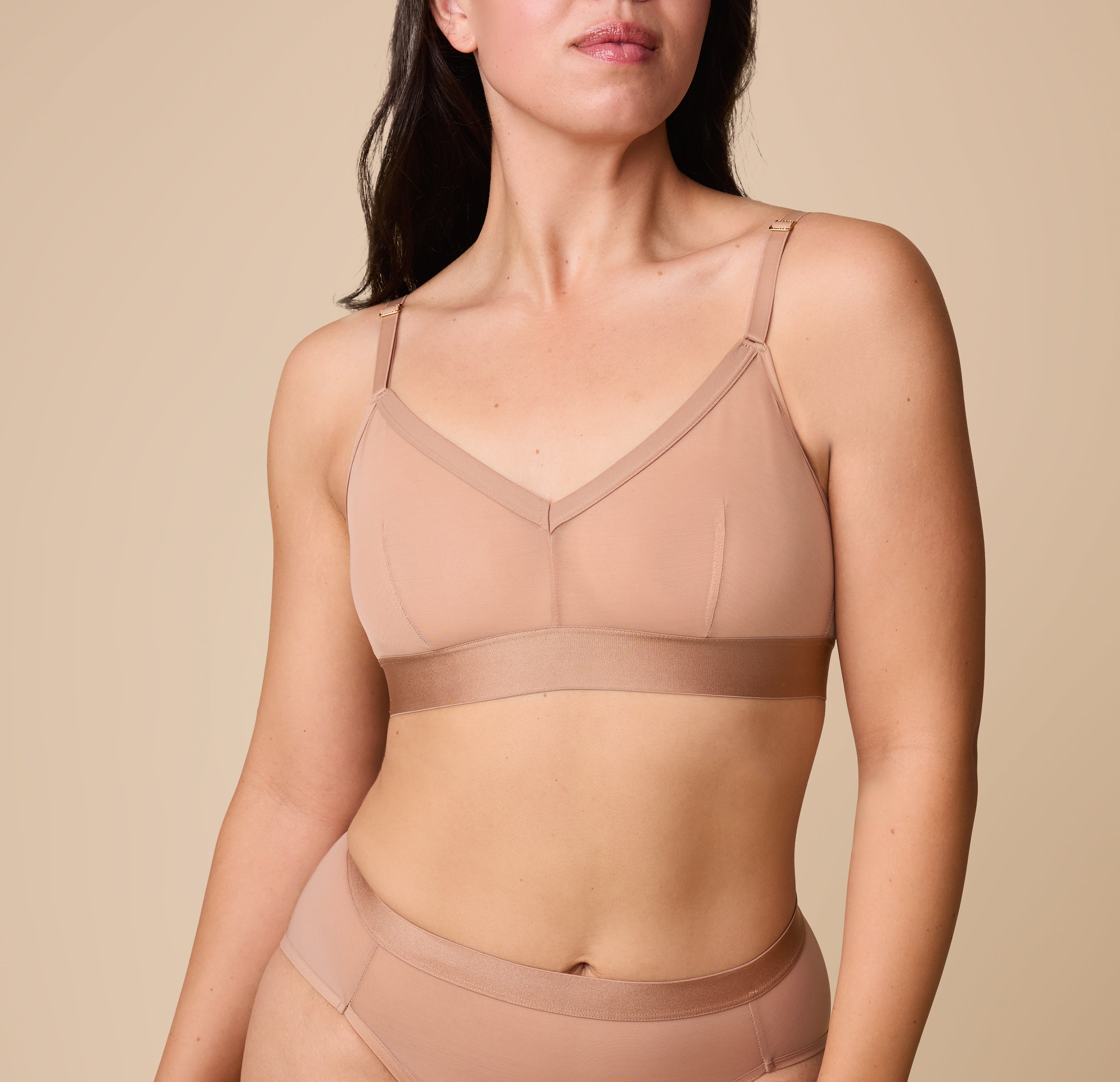 ComfortMesh™ Triangle Bralette - Taupe、mySite、bengalsvssteelers