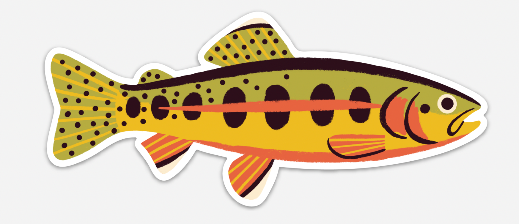 Native Trout Sticker、mySite、solidvoid