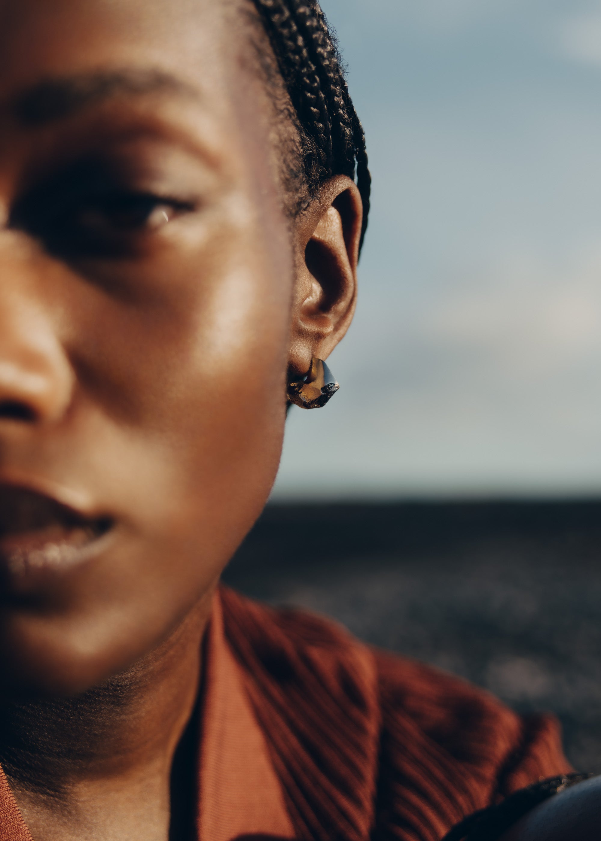 Puces d��oreilles Eroz - Duo palladium et dorure 24 carats、mySite、camillekostekn