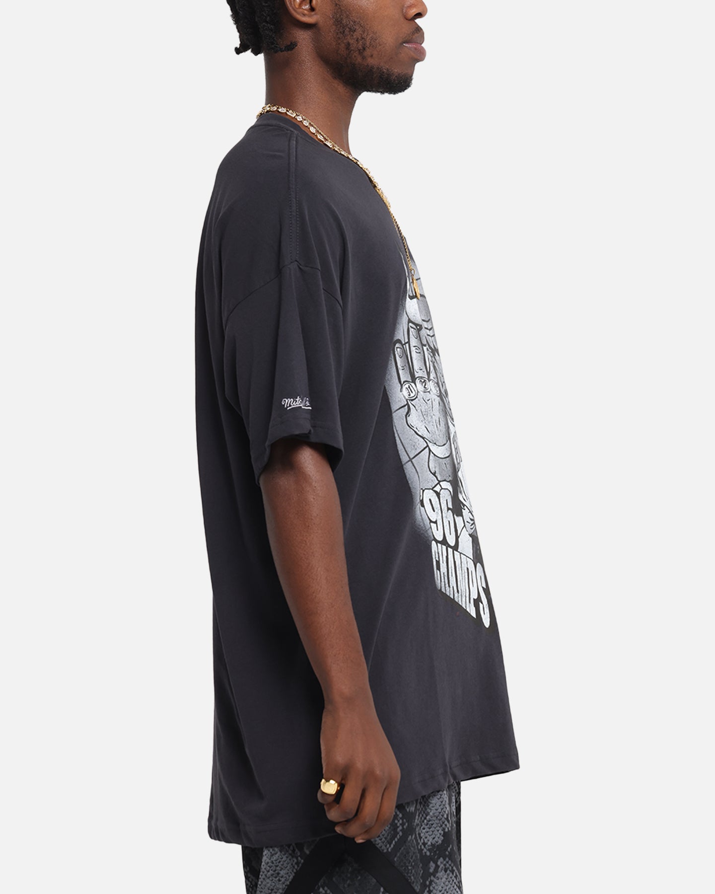 Mitchell & Ness Chicago Bulls 4-Time Champions T-Shirt Overdyed Black、mySite、zt4zffjzw