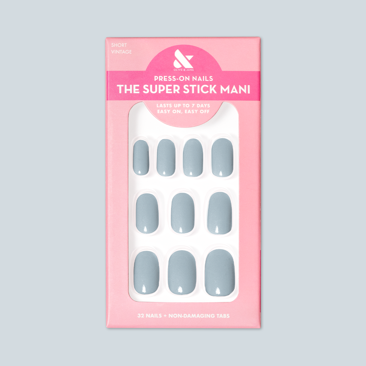 Vintage | Short | Round - Tab Press-On、mySite、solidvoid