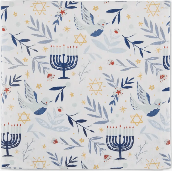  Hanukkah Blessings Printed Napkin、mySite、elrpsem3k