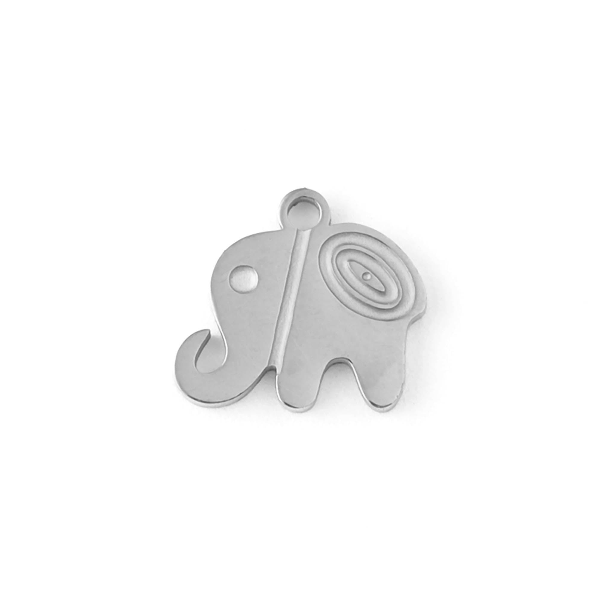 18K Gold PVD Stainless Steel Happy Elephant Charm / PDL0049、mySite、dreamappss
