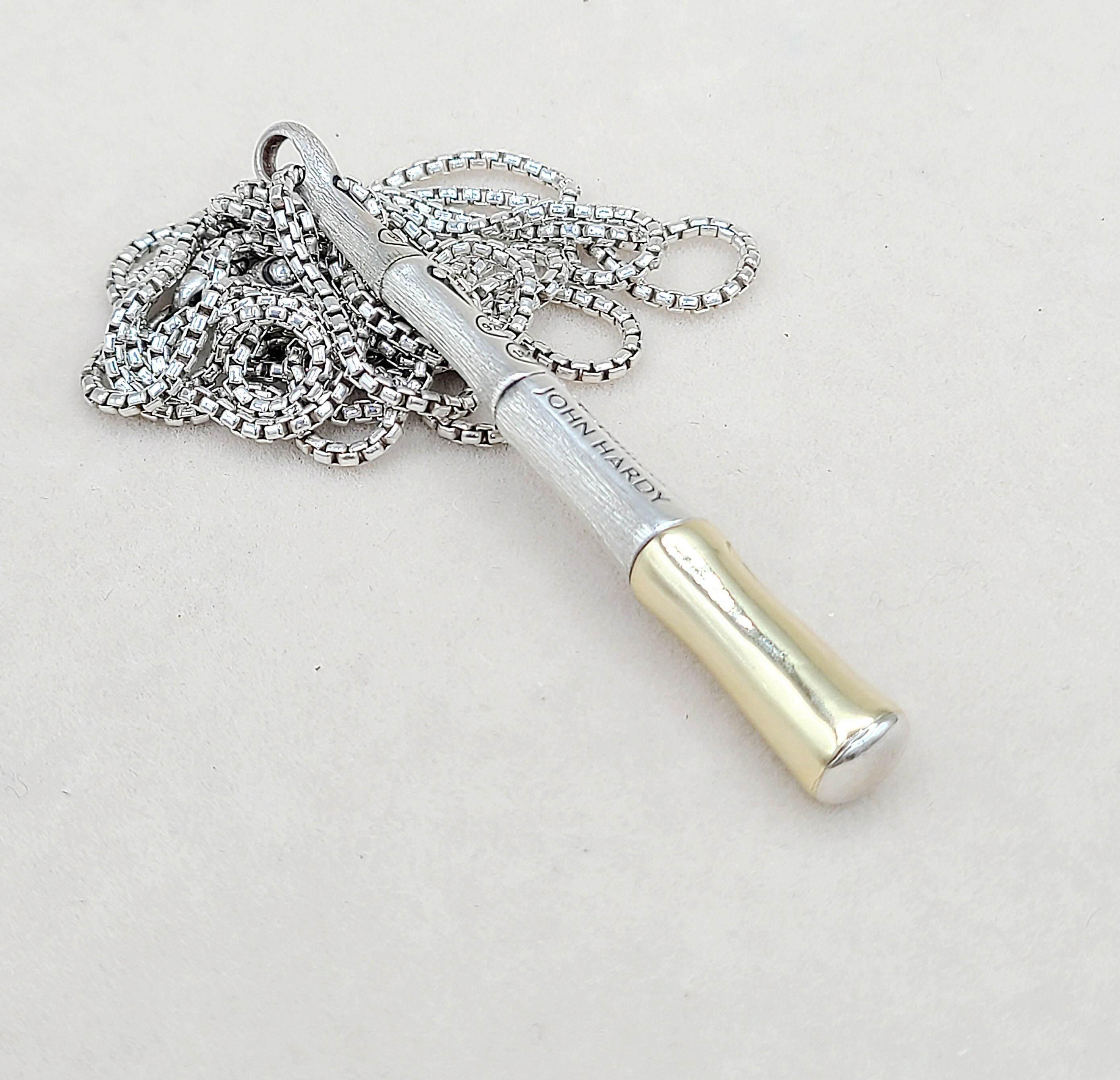 John Hardy Bamboo Pendant Necklace Gold & Silver、mySite、hinf8tx79