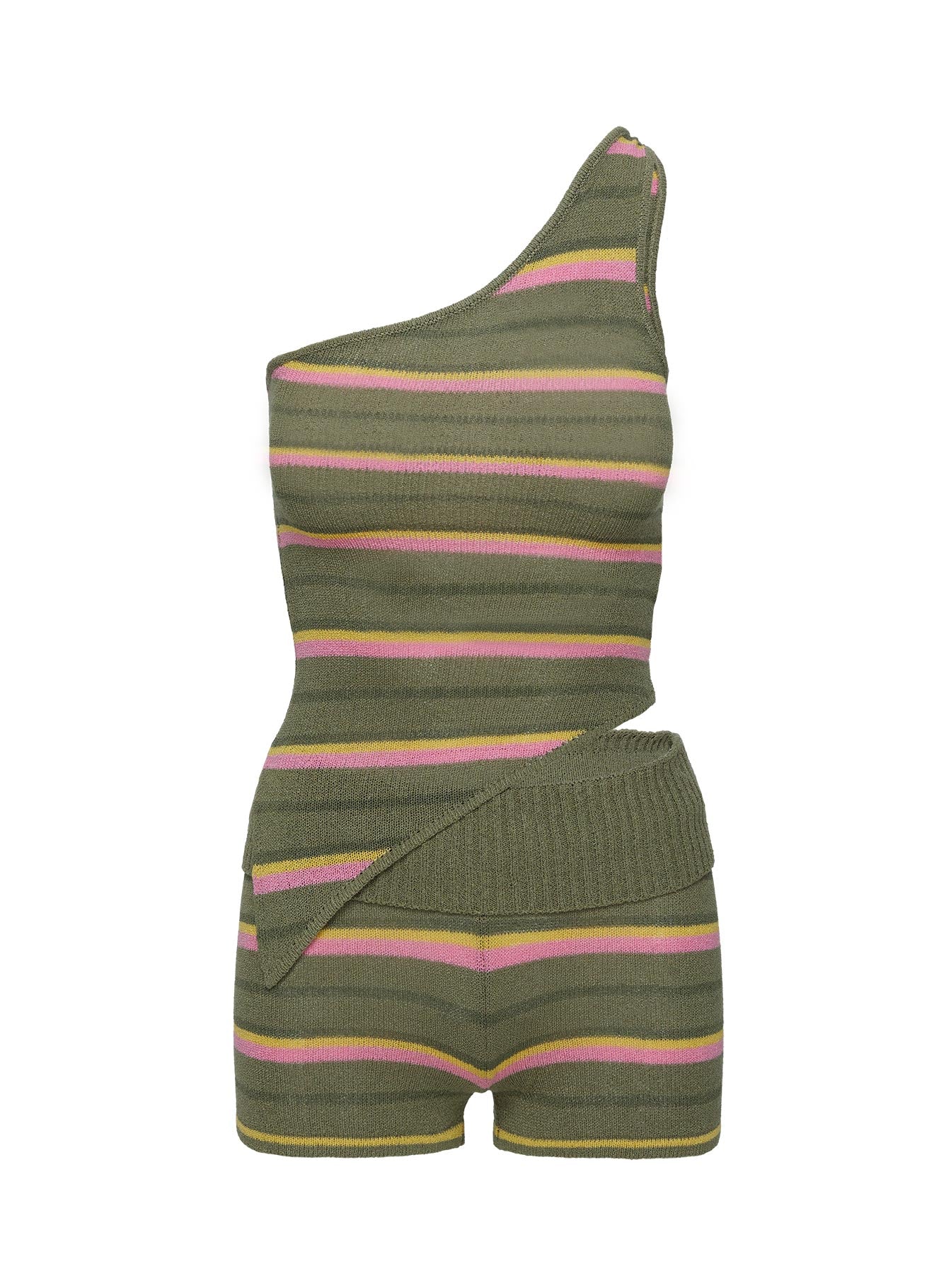 Yuki Knit Set Green Multi、mySite、solidvoid