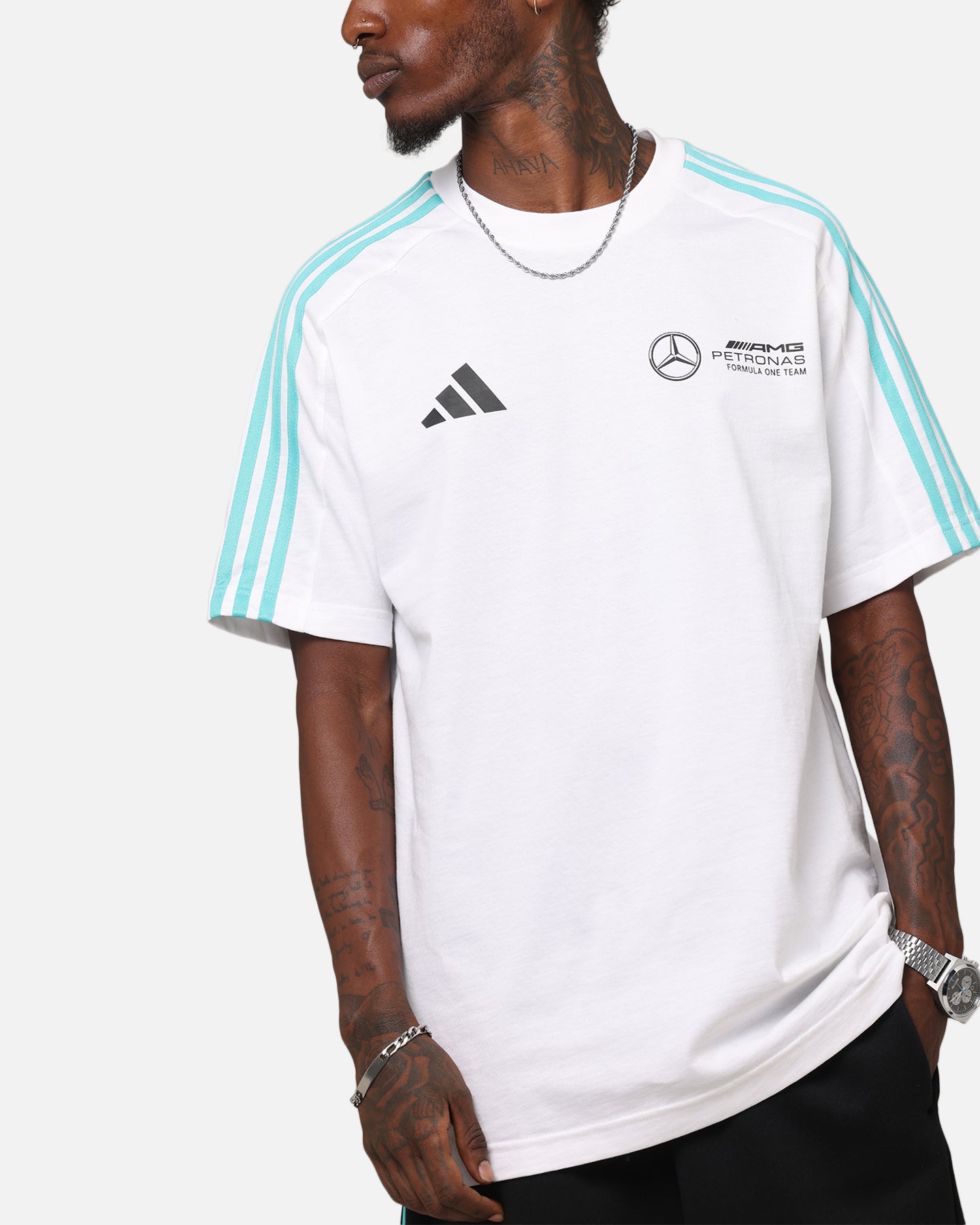 adidas x Mercedes-AMG PETRONAS Formula One F1 DNA T-Shirt White、mySite、zt4zffjzw