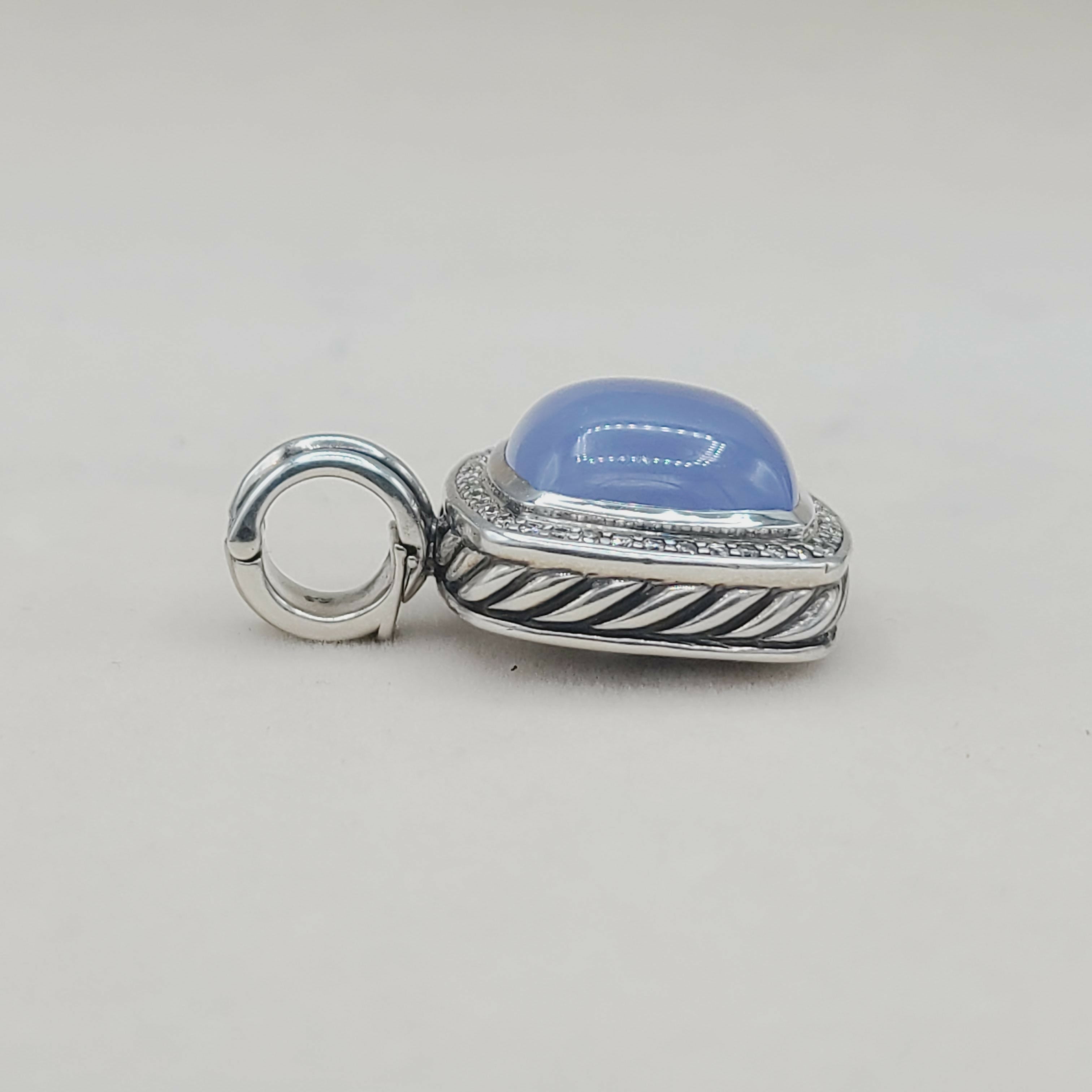 David Yurman Albion Pendant 14mm Chalcedony & Diamonds、mySite、hinf8tx79