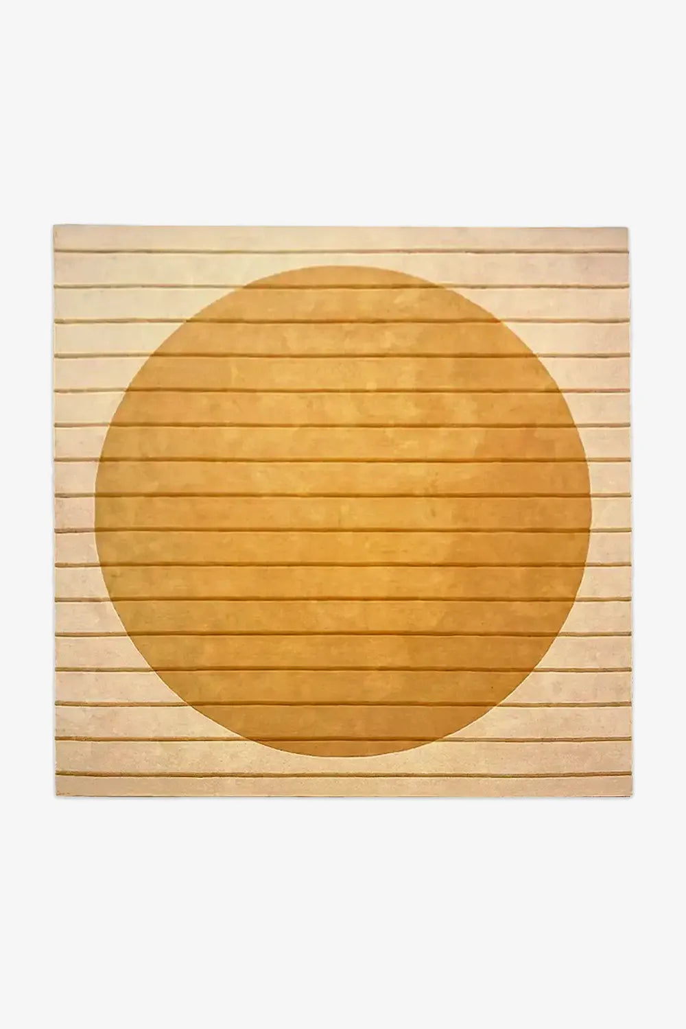 Golden Geometry Hand Tufted Square Wool Rug、mySite、gigharbornorthrealestate