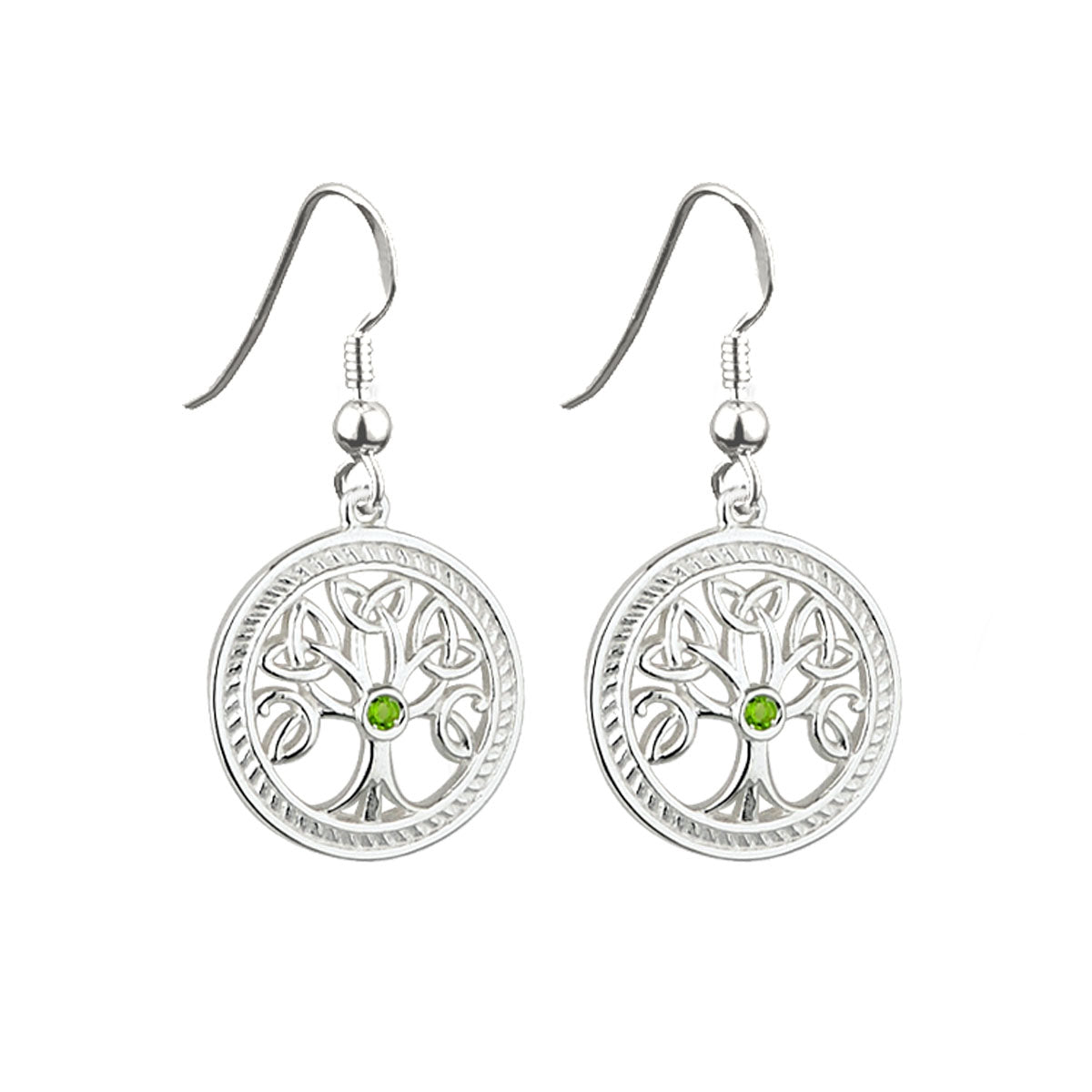 Sterling Silver Irish Tree Of Life Drop Earrings、mySite、botmansion