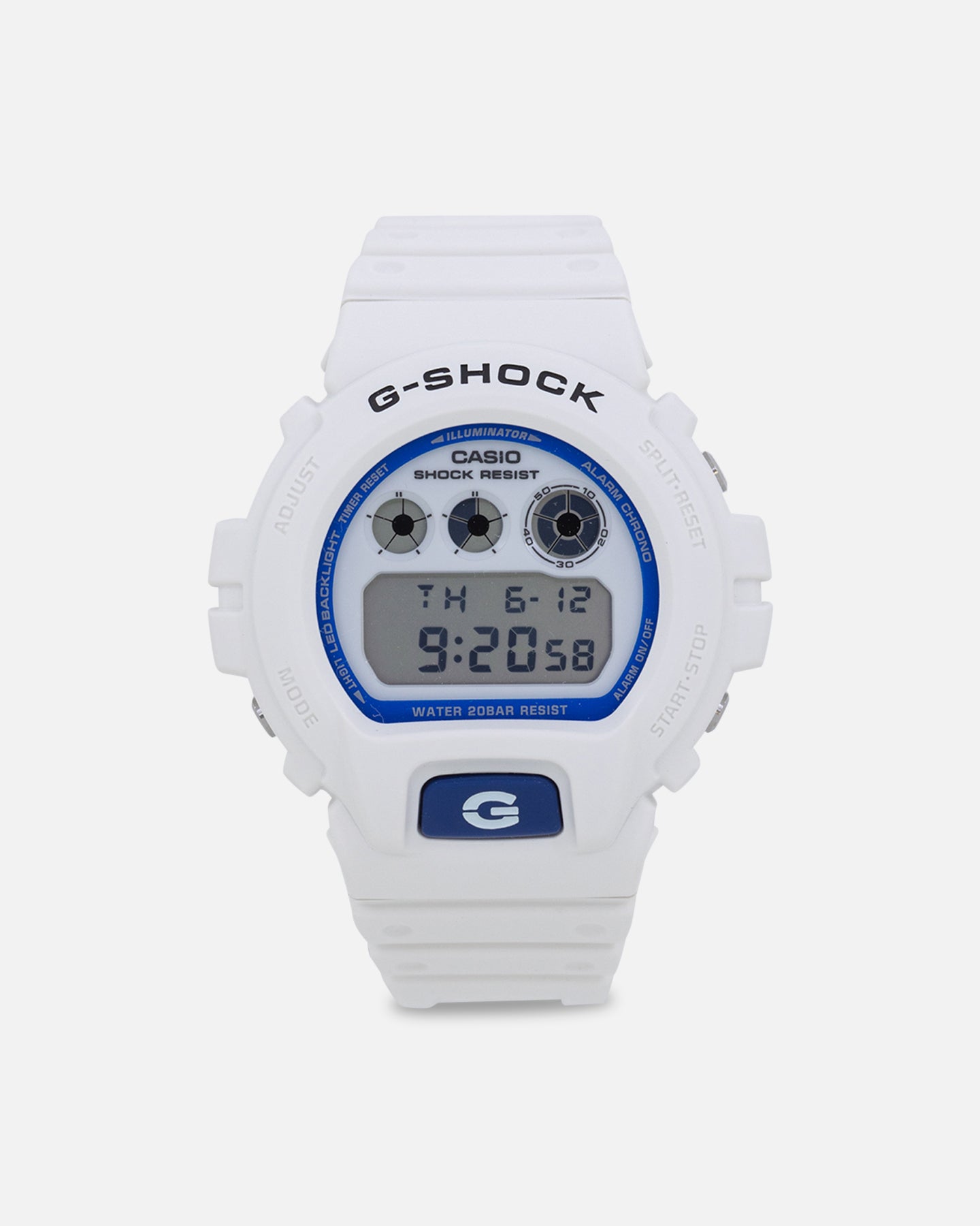G Shock DW6900HDS-7D Watch White/Blue、mySite、zt4zffjzw