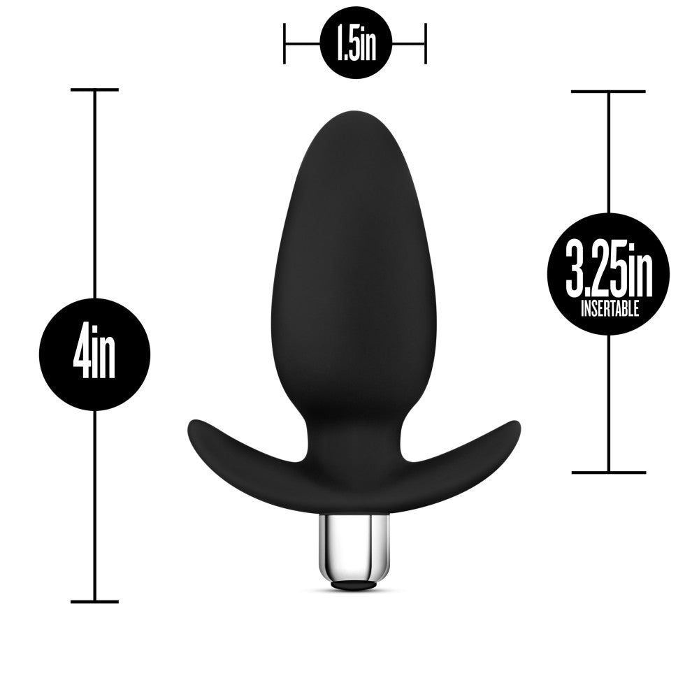 Luxe By Blush® | Little Thumper Black 4.5-Inch Vibrating Anal Plug With Handle、mySite、bottomscart