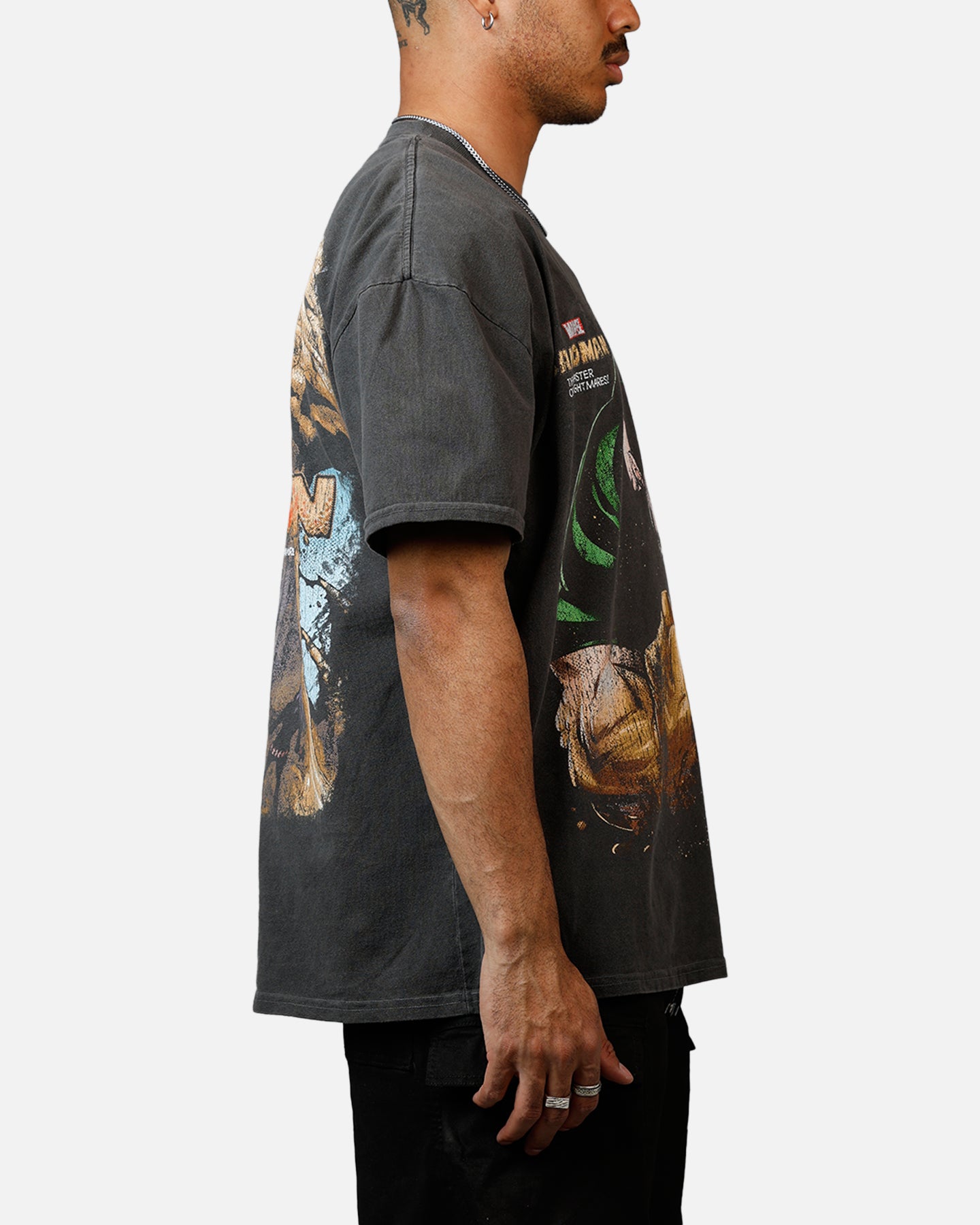 Goat Crew Marvel Villians Sandman Heavy T-Shirt Black Wash、mySite、zt4zffjzw