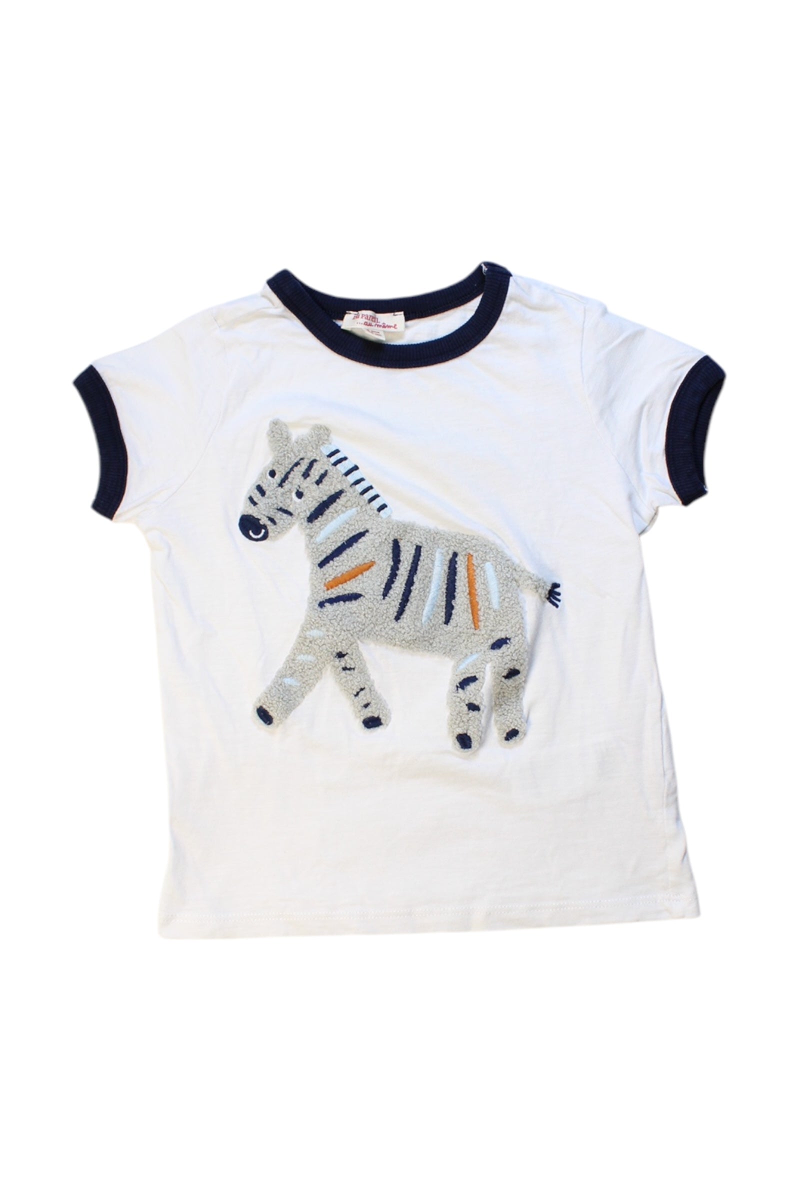 DPAM Zebra Appliqu茅 T-Shirt 3T、mySite、g9winljtr