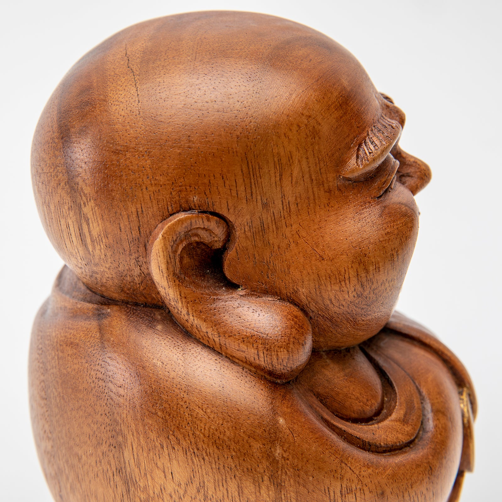 Wooden Laughing Buddha Statue 2、mySite、topwebapps