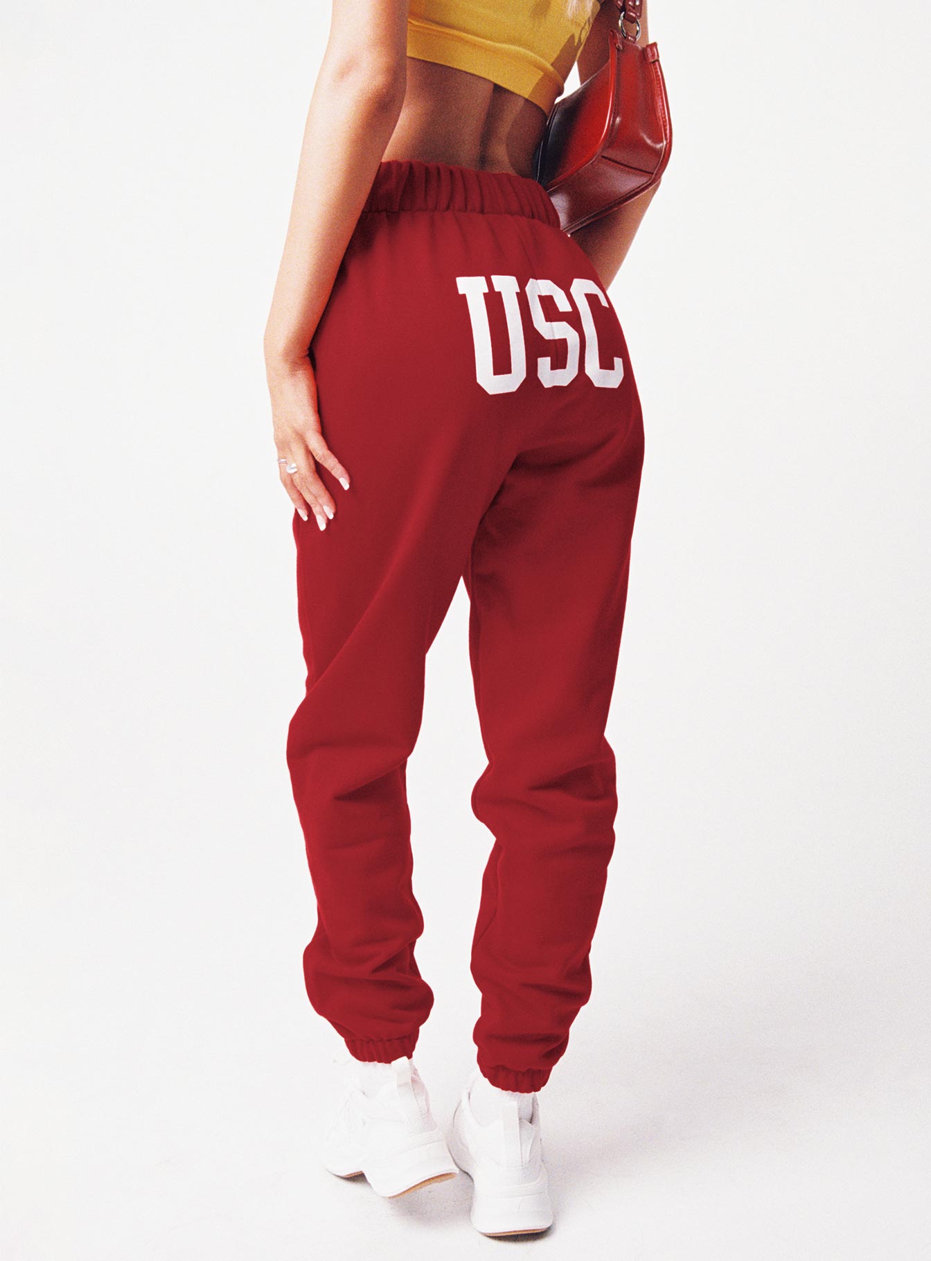 USC Sweatpants Cardinal Red / White、mySite、solidvoid