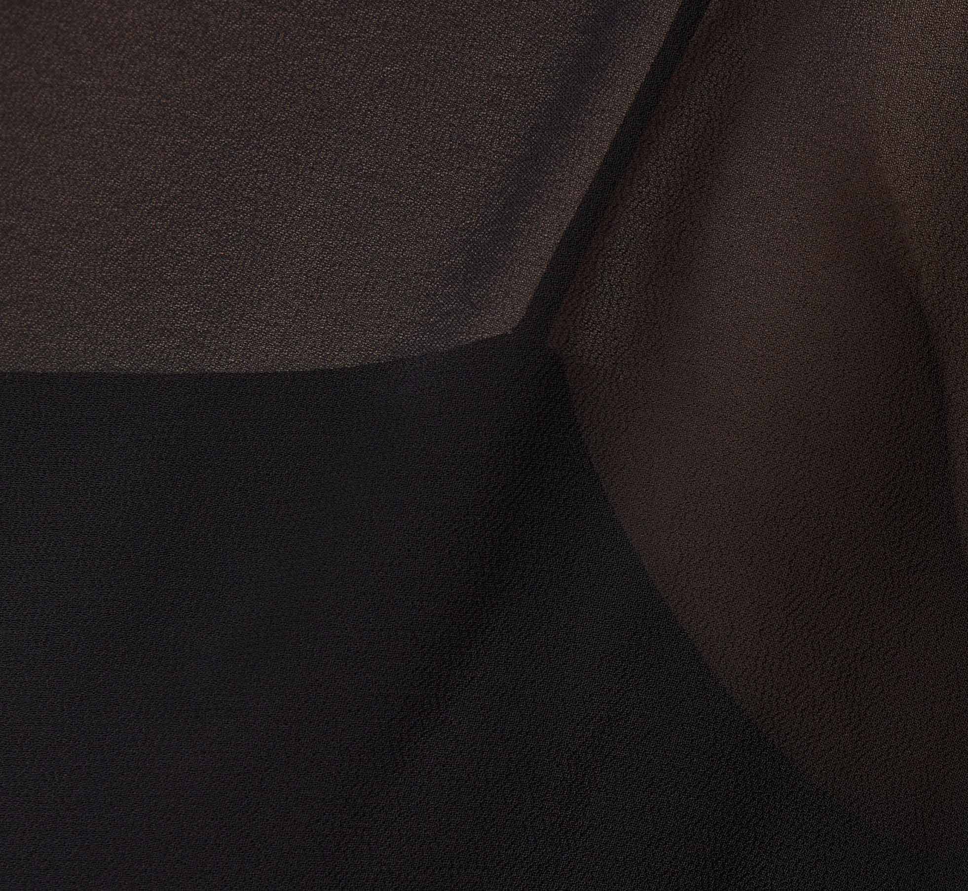 Chiffon Blouson Midi Dress With Flutter Sleeves In Black、mySite、solidvoid