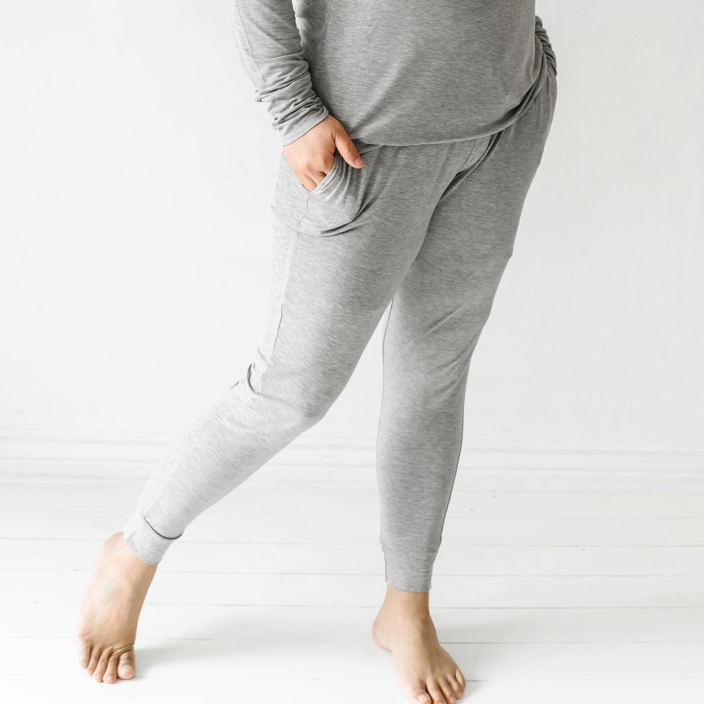 Heather Gray Women's Pajama Pants、mySite、g9winljtr