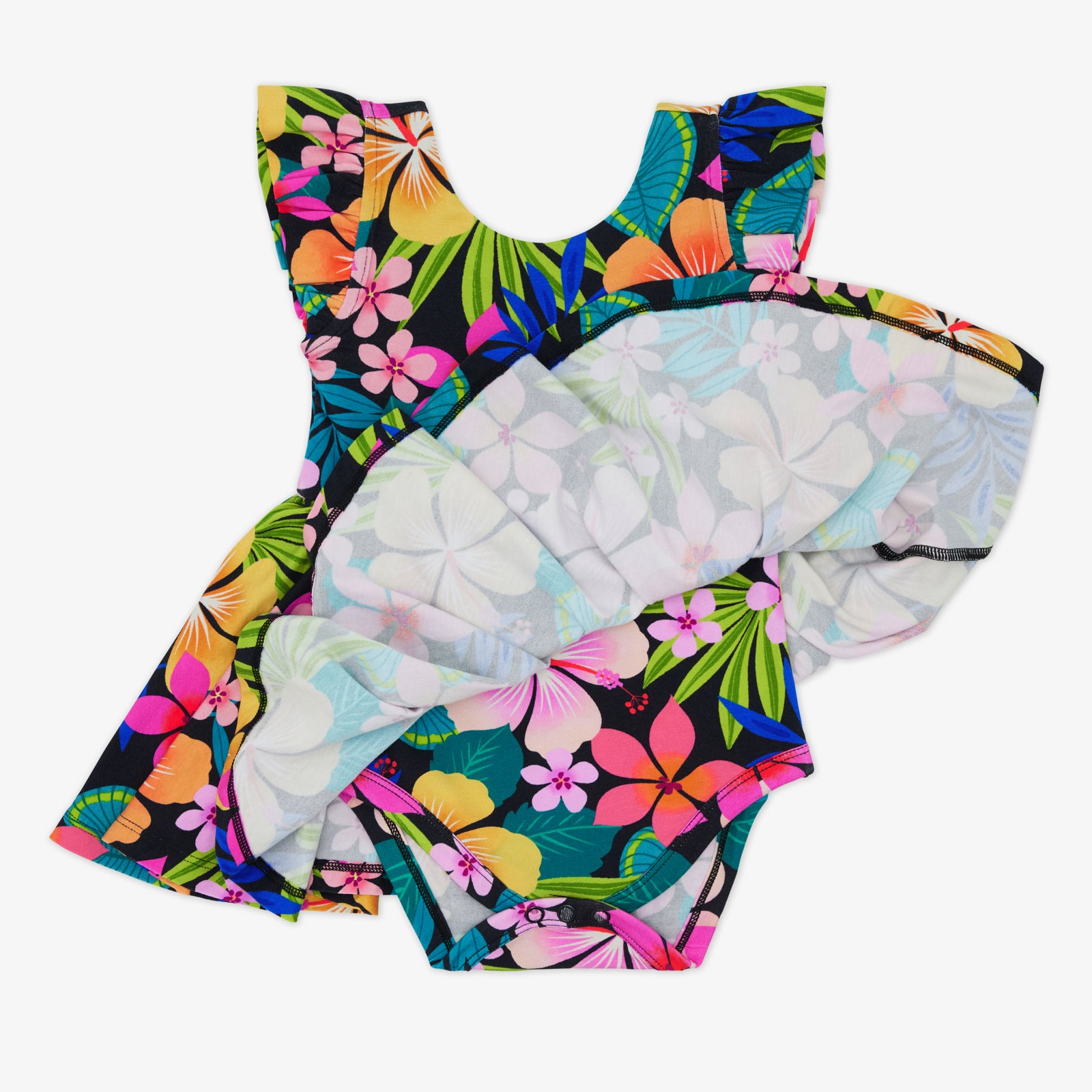 Jungle Blooms Flutter Twirl Dress with Bodysuit、mySite、g9winljtr