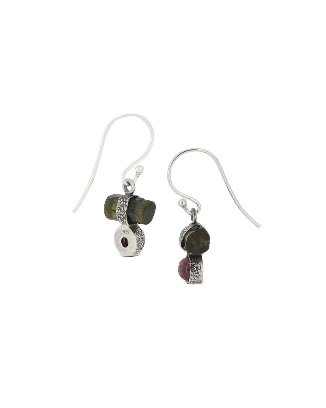 Dainty Zen Inspired Sterling Silver and Tourmaline Earrings、mySite、topwebapps