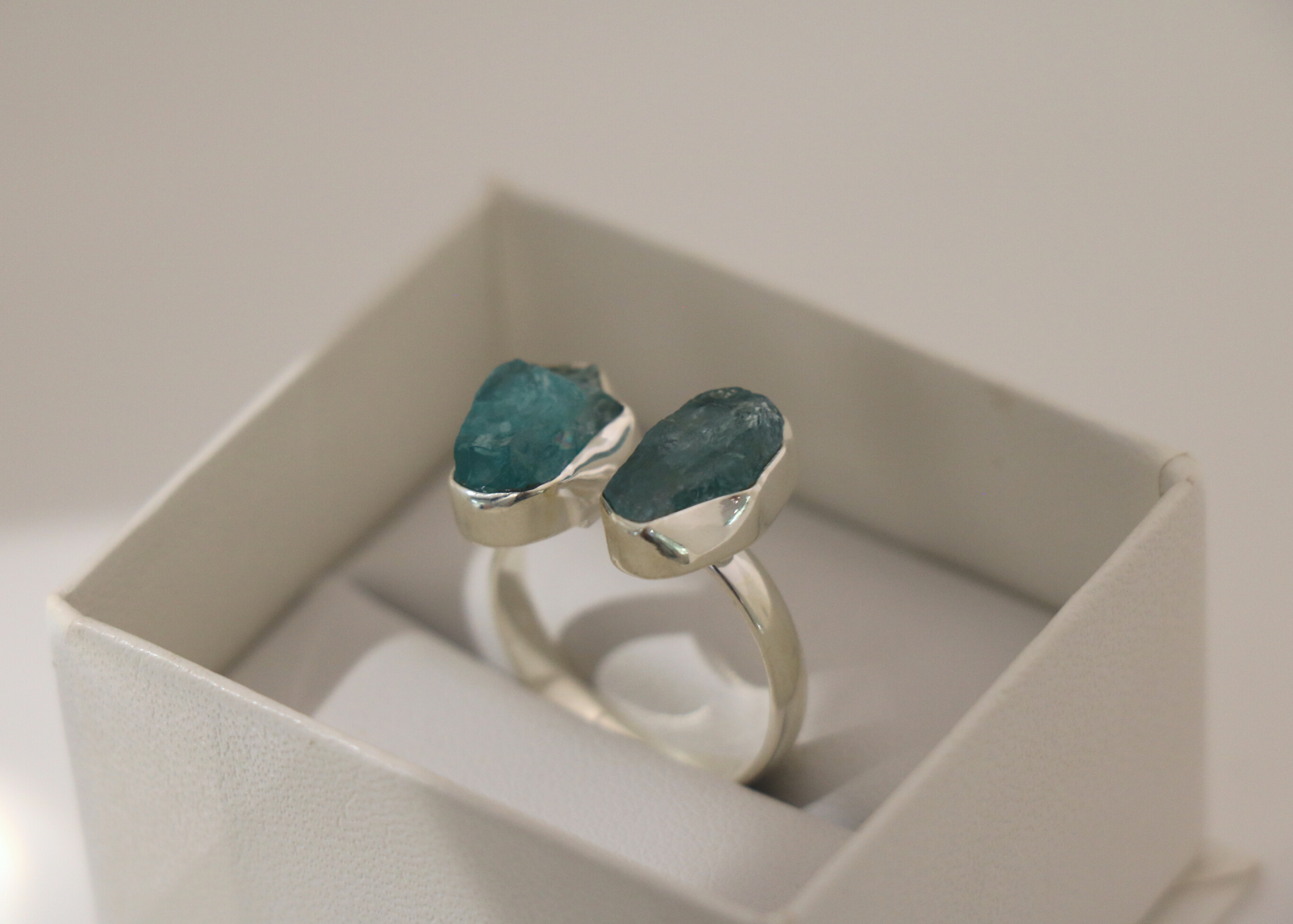 Dual Aquamarine Ring (Sterling Silver)、mySite、topwebapps