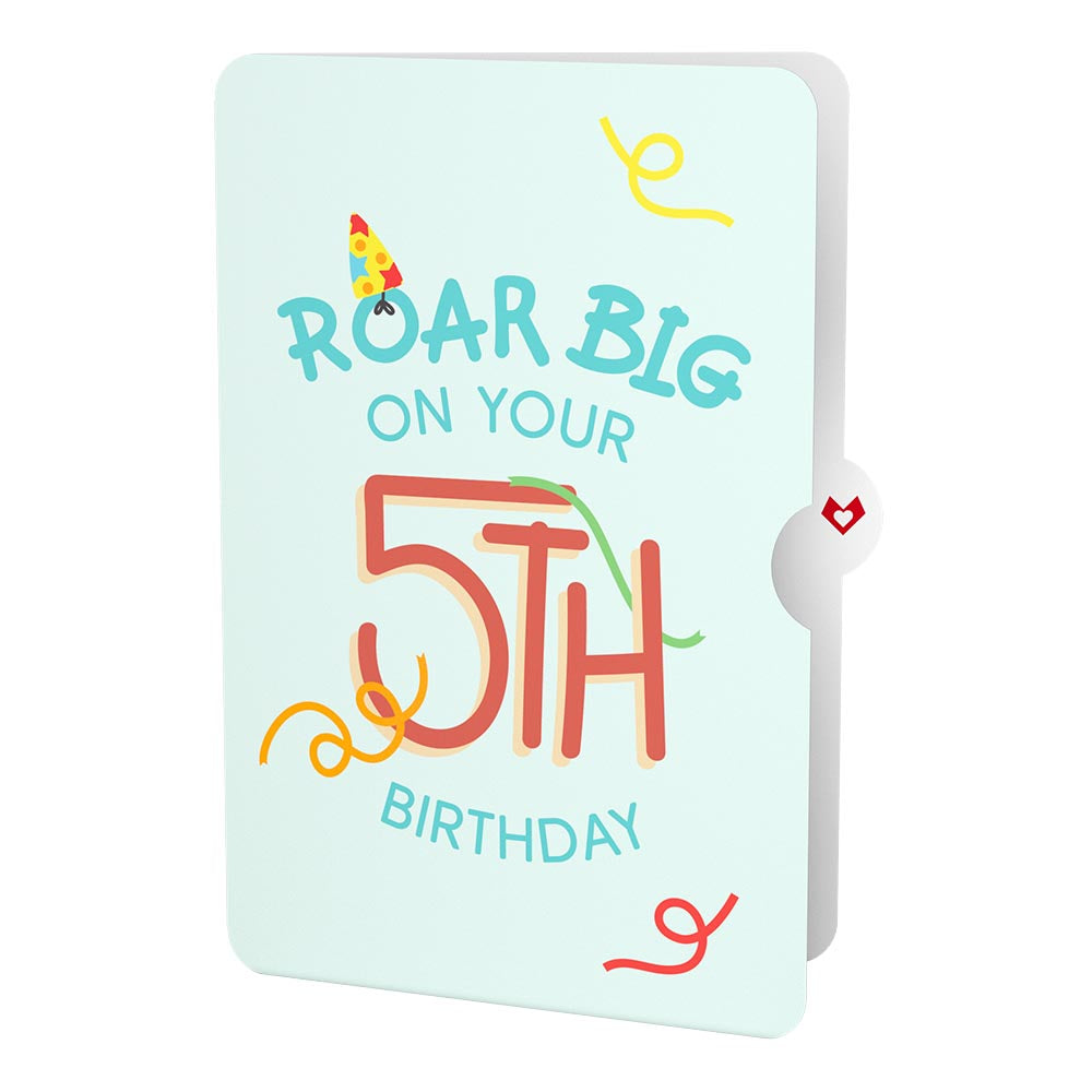 Dinosaurs 5th Birthday Pop-Up Card and Sentiment Set、mySite、solidvoid
