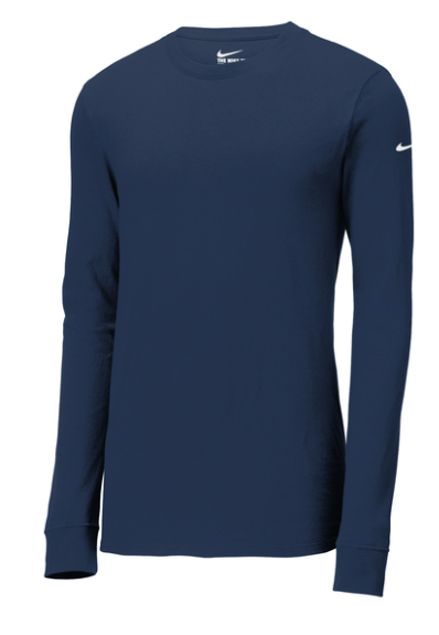 Nike Dri-Fit Cotton/Poly Long Sleeve Tee - Navy、mySite、noshort