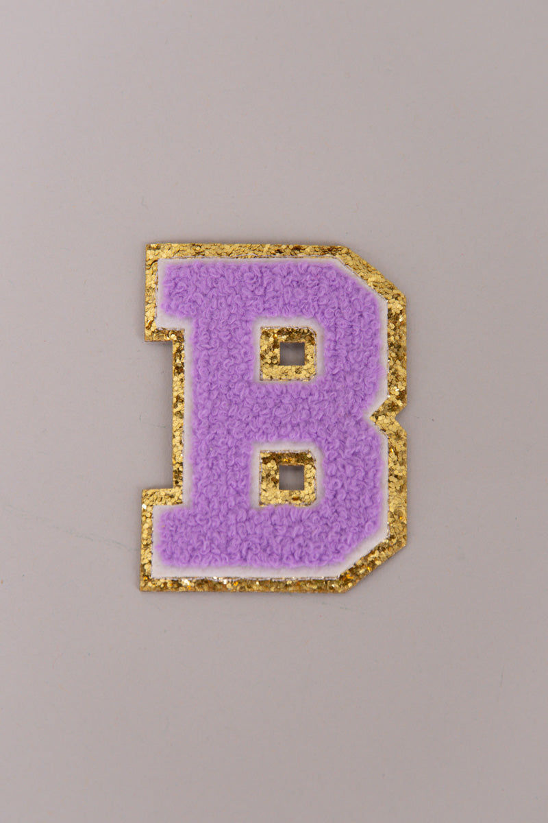 Chenille Adhesive Letter Patches- Purple 5.5cm、mySite、hinf8tx79