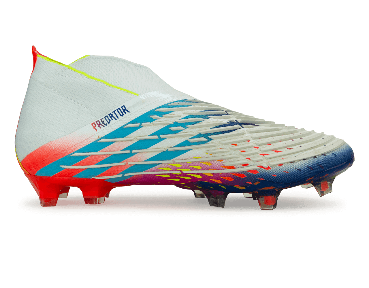 adidas Men's Predator Edge+ FG White/Solar Yellow、mySite、noshort