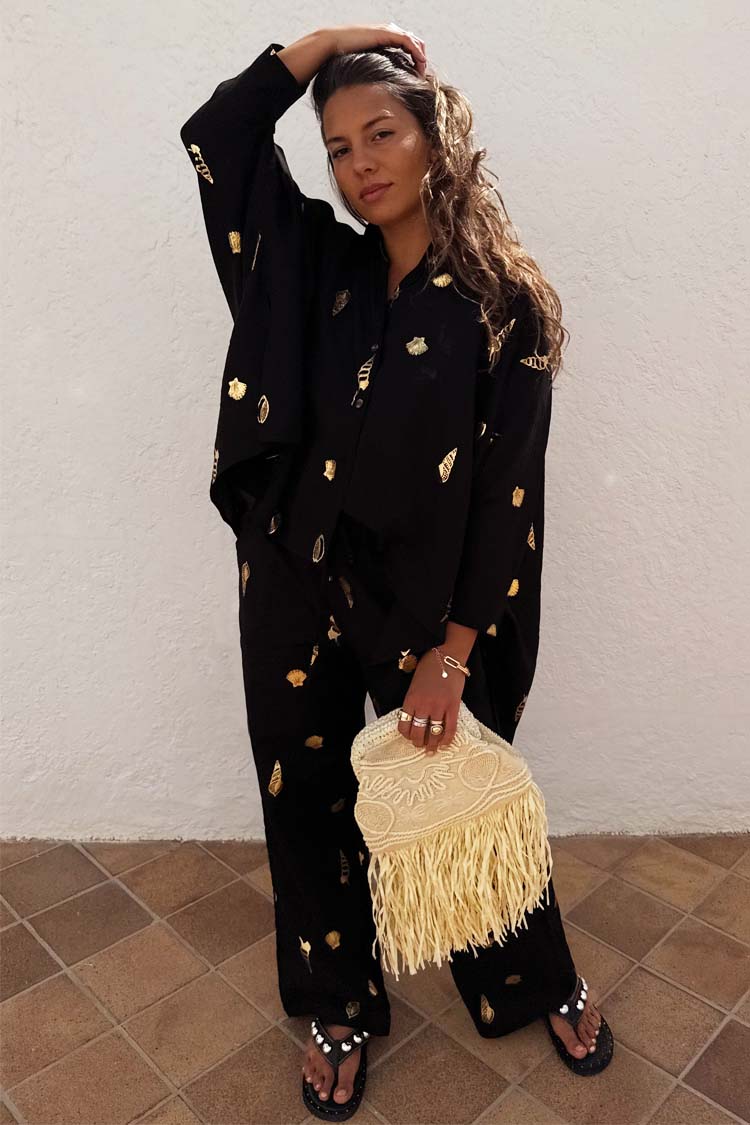 Black Shell Cape Shirt、mySite、solidvoid