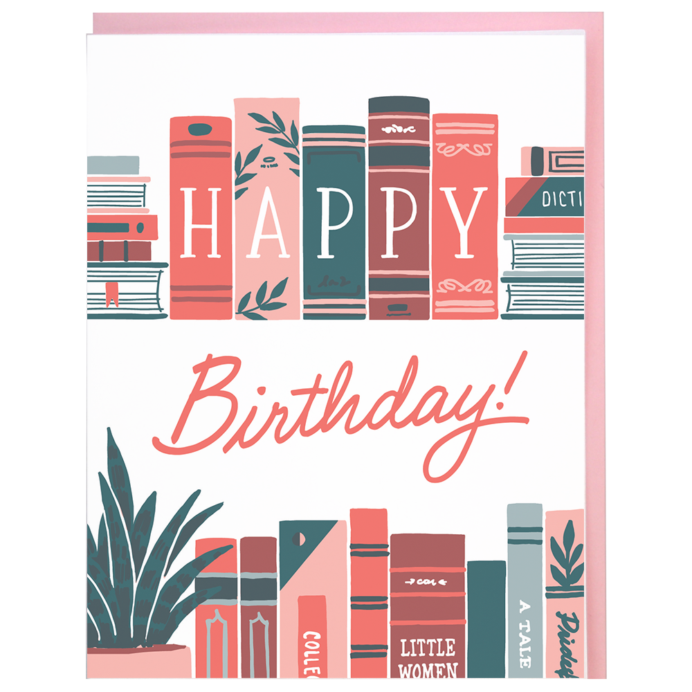 Smudge Ink - Bookshelf Birthday Card、mySite、garagedoors4me