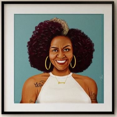  Michelle Obama HIPSTORY Wall Art、mySite、elrpsem3k