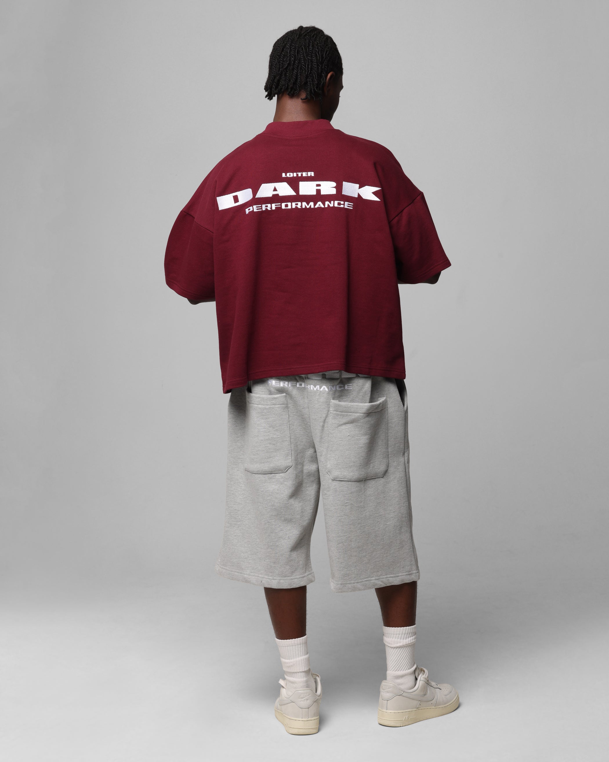 Loiter Dark Performance T-Shirt Burgandy、mySite、zt4zffjzw