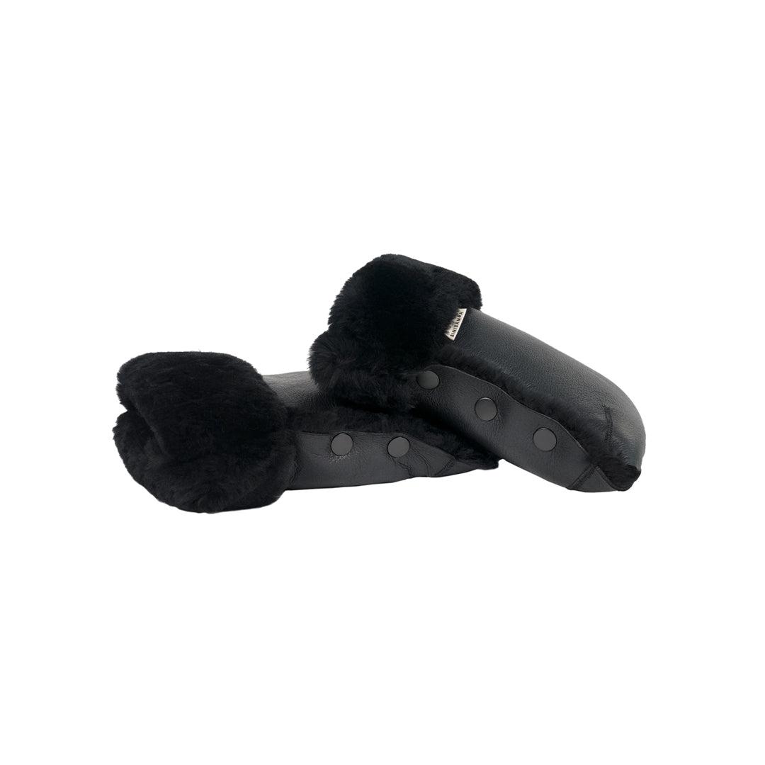  BINIBAMBA Coated Sheepskin Buggy Mittens - Noir、mySite、merchandisen
