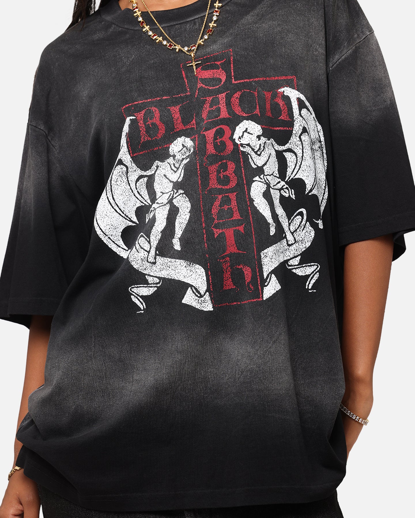 Black Sabbath Sabbath Vintage T-Shirt Washed Black、mySite、zt4zffjzw