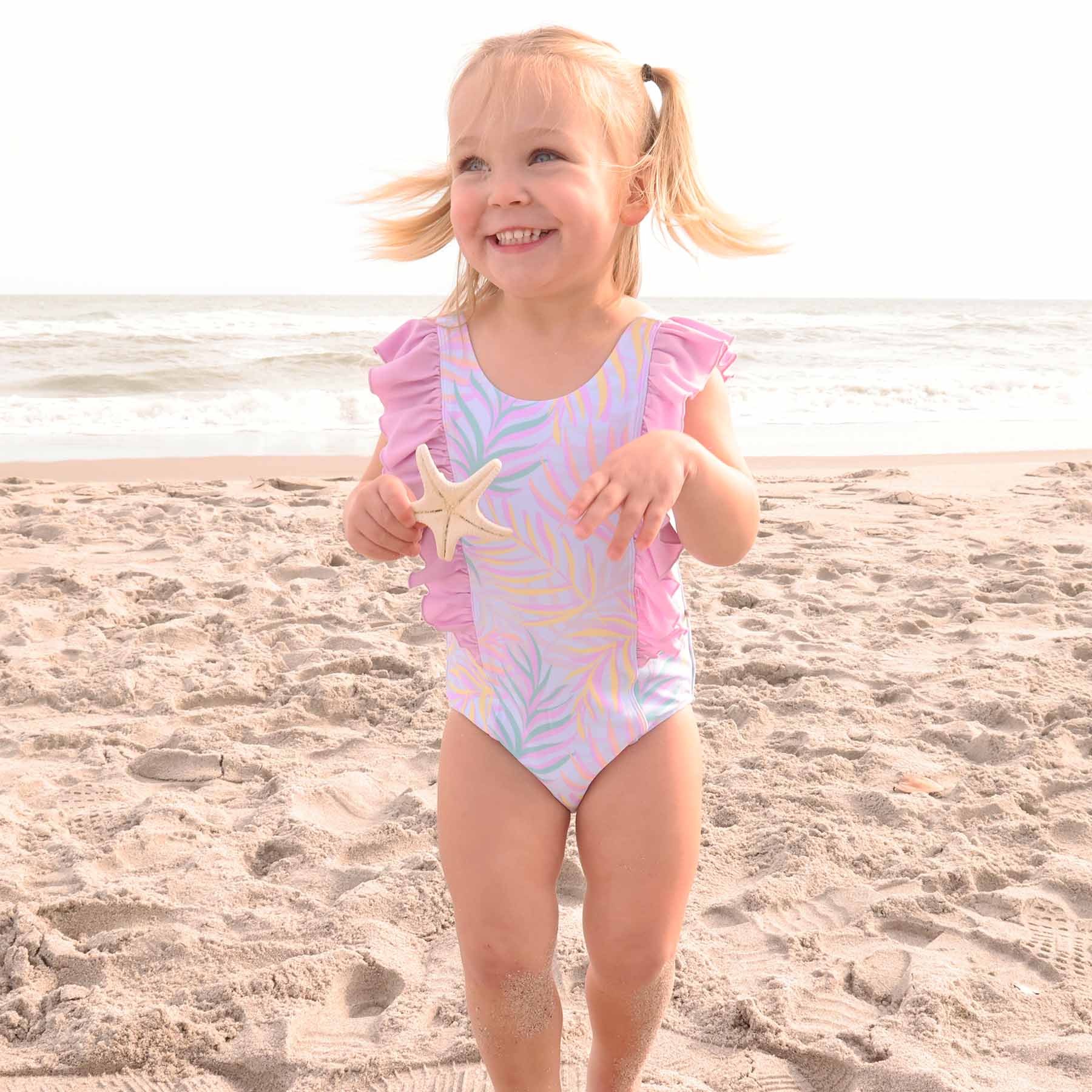  Double Ruffle One Piece | Island Palms、mySite、layawaytickets