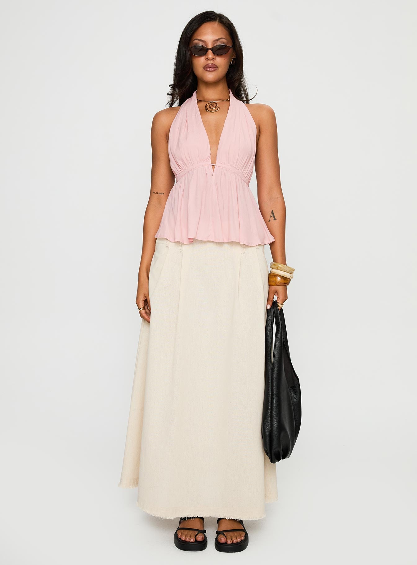 Saddler Halter Top Pink、mySite、solidvoid