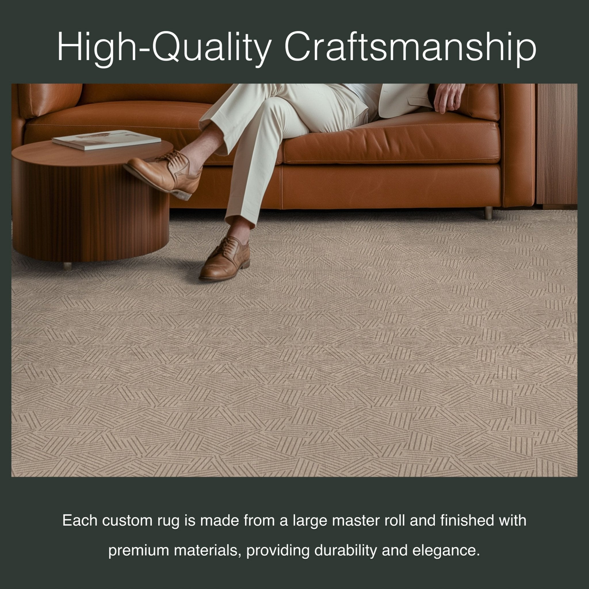 Sigrid Custom Rug - Monochrome Geometric, Low Pile, Easy Clean, Customizable for Your Space、mySite、gigharbornorthrealestate