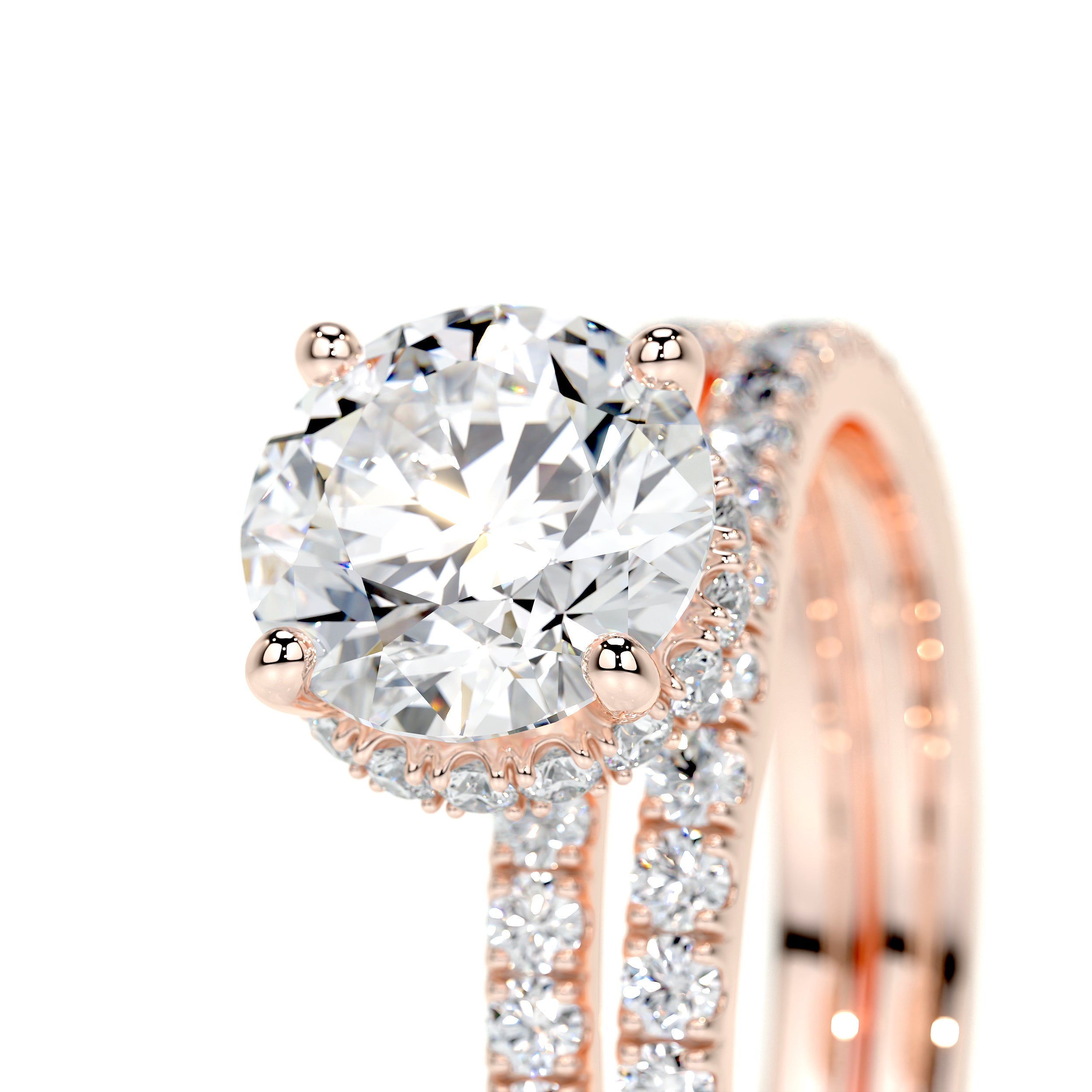 Vivienne Lab Grown Diamond Bridal Set -14K Rose Gold、mySite、hinf8tx79