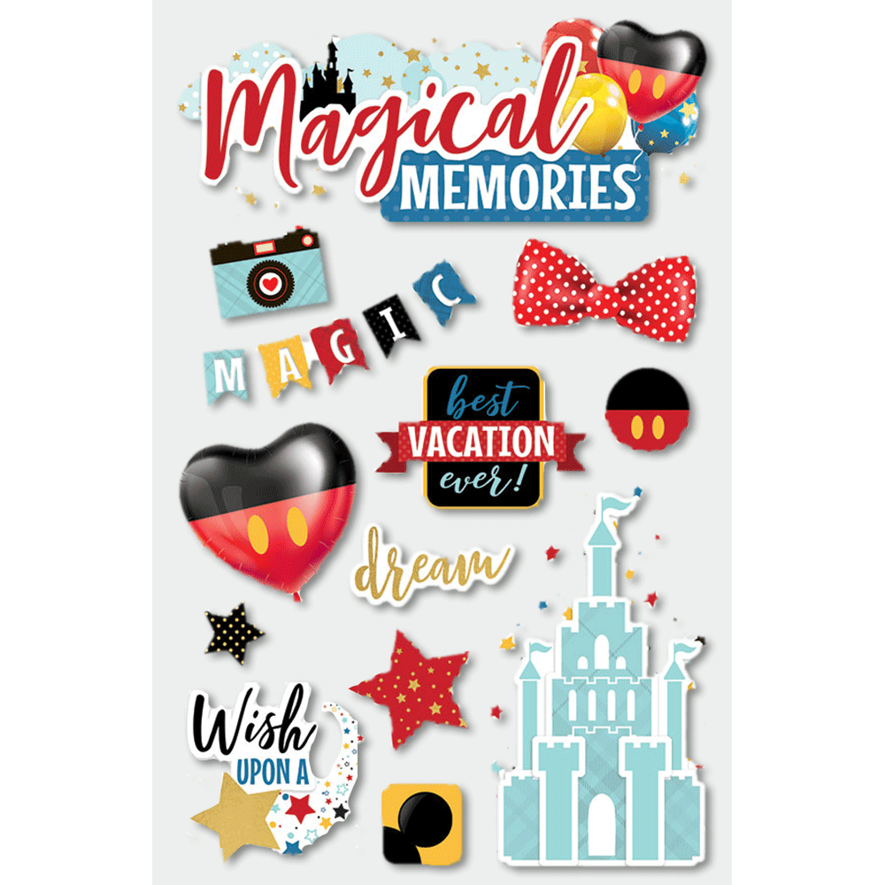 Magical Memories 3-D Stickers、mySite、ghnorth
