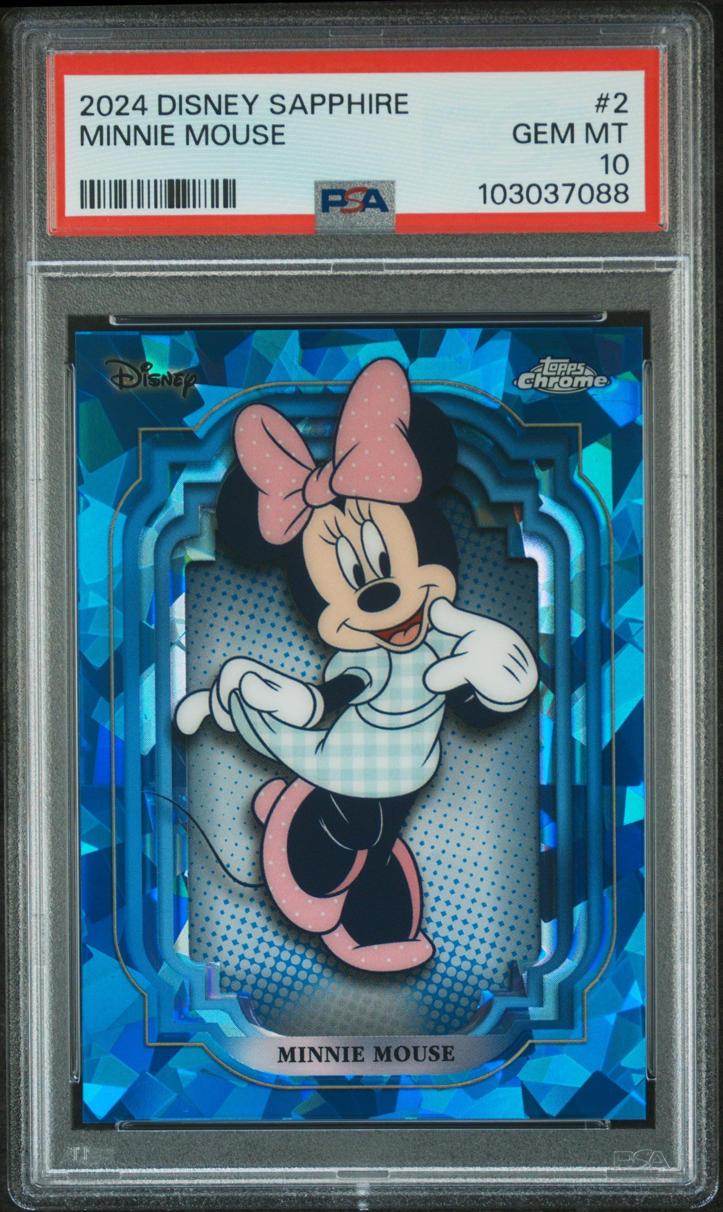 Minnie Mouse #2 PSA 10 Topps Chrome Disney Sapphire Edition 2024、mySite、waistdrama
