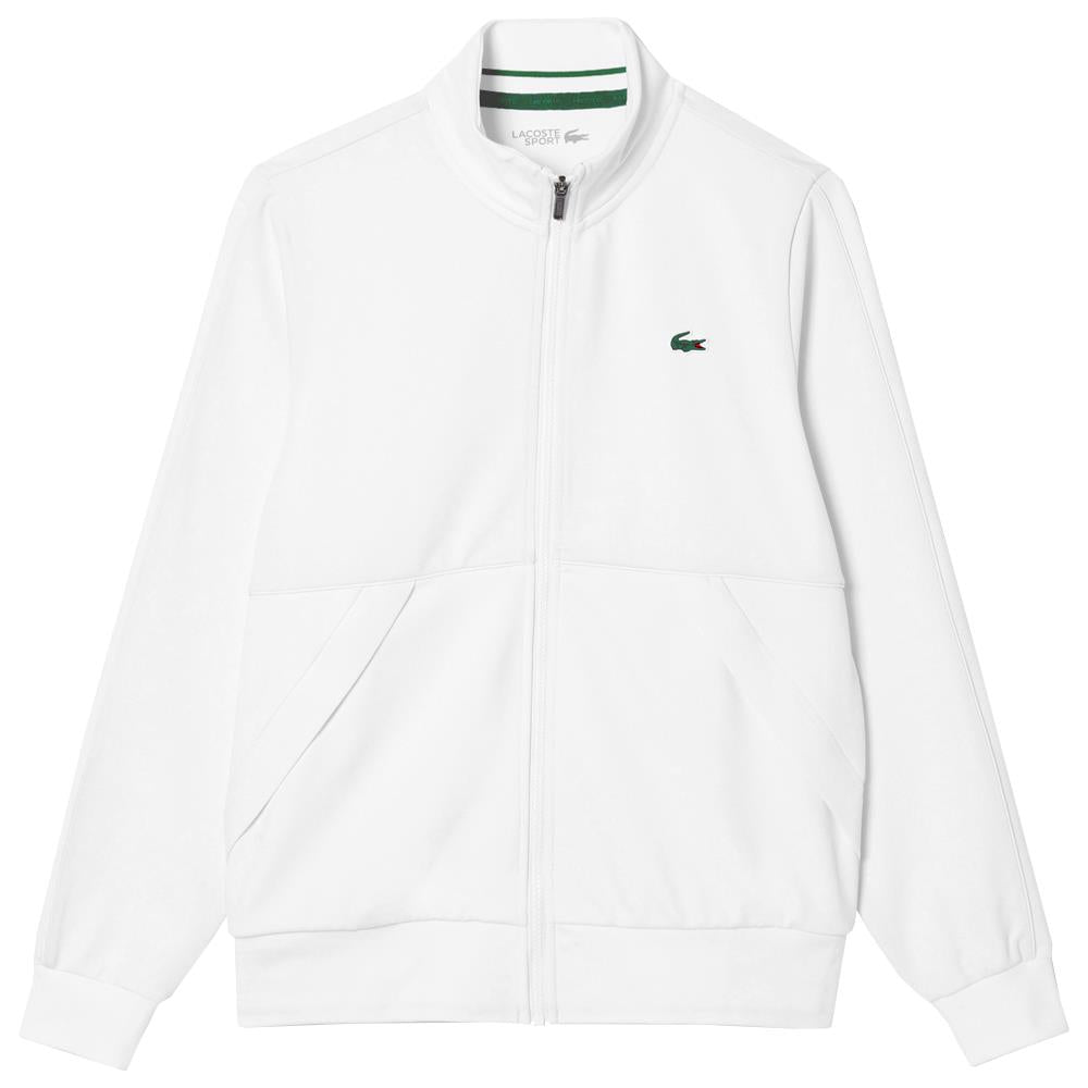 Lacoste Men's Sport Full Zip Jacket - White、mySite、neckold