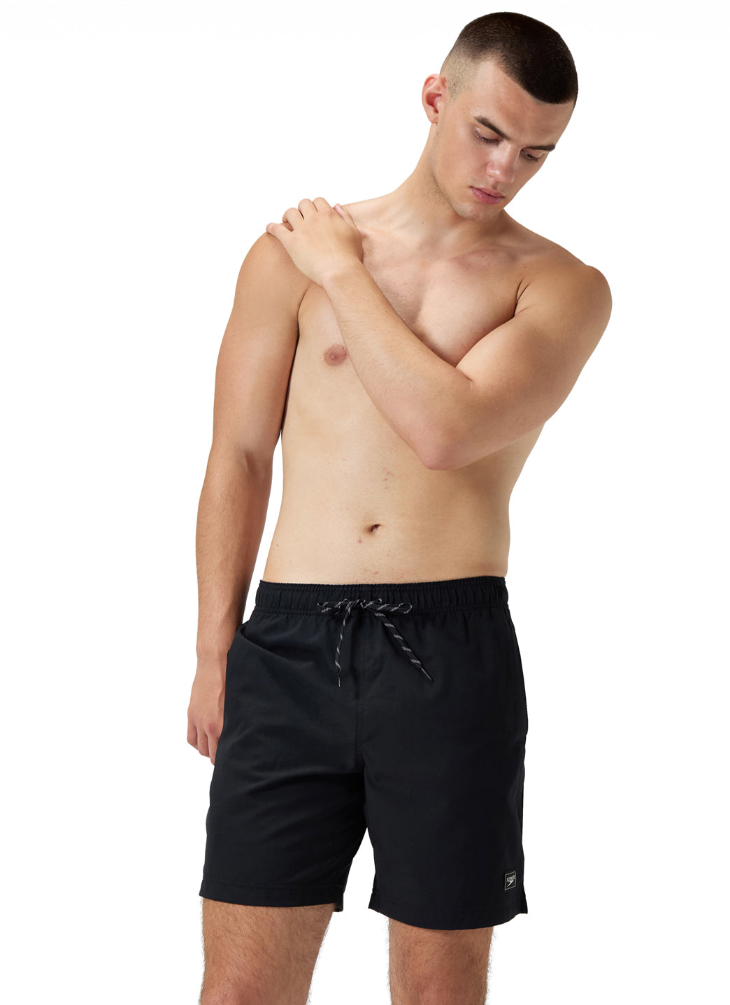 Speedo Men's Solid Redondo 18 Volley Swim Trunks、mySite、noshort